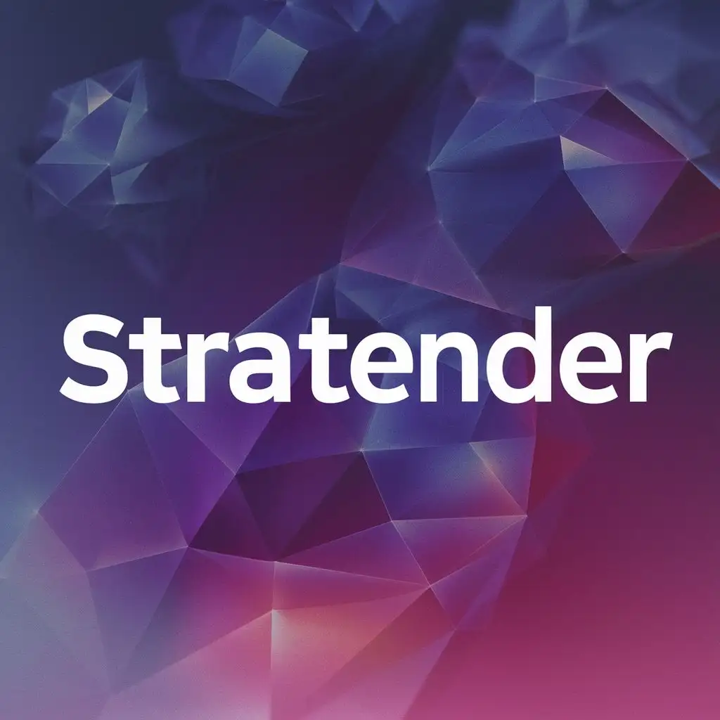 logo, quartz, with the text "Stratender", typography, be used in Internet industry