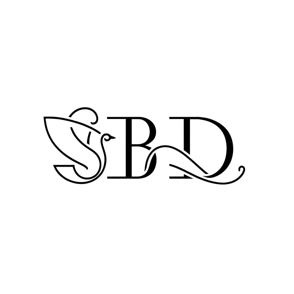 a logo design,with the text "SBD", main symbol:pure and fresh,Minimalistic,be used in Beauty Spa industry,clear background
