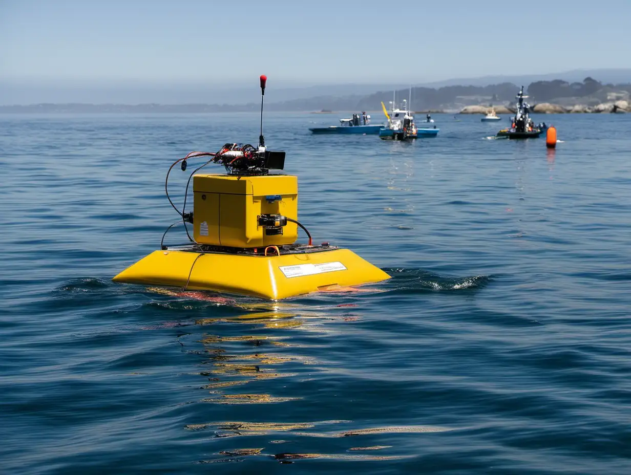 
MARINE SCIENCE RESEARCH robotics floating on monterey bay 

