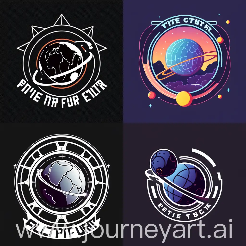Colorful-Vector-Logo-for-Fitness-Club-on-a-Planetary-Background