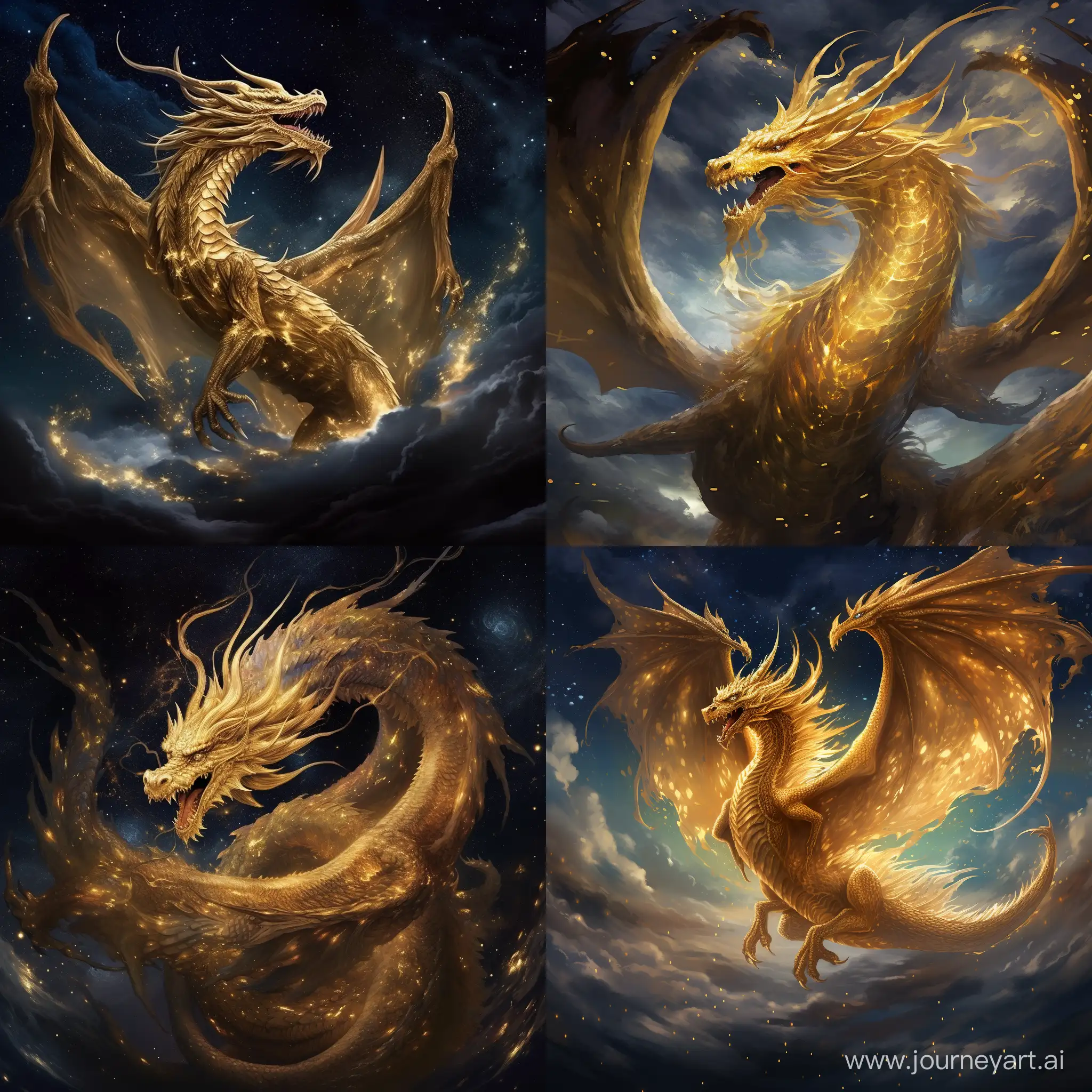 Majestic-Golden-Dragon-Soaring-Through-the-Cosmic-Night-Sky