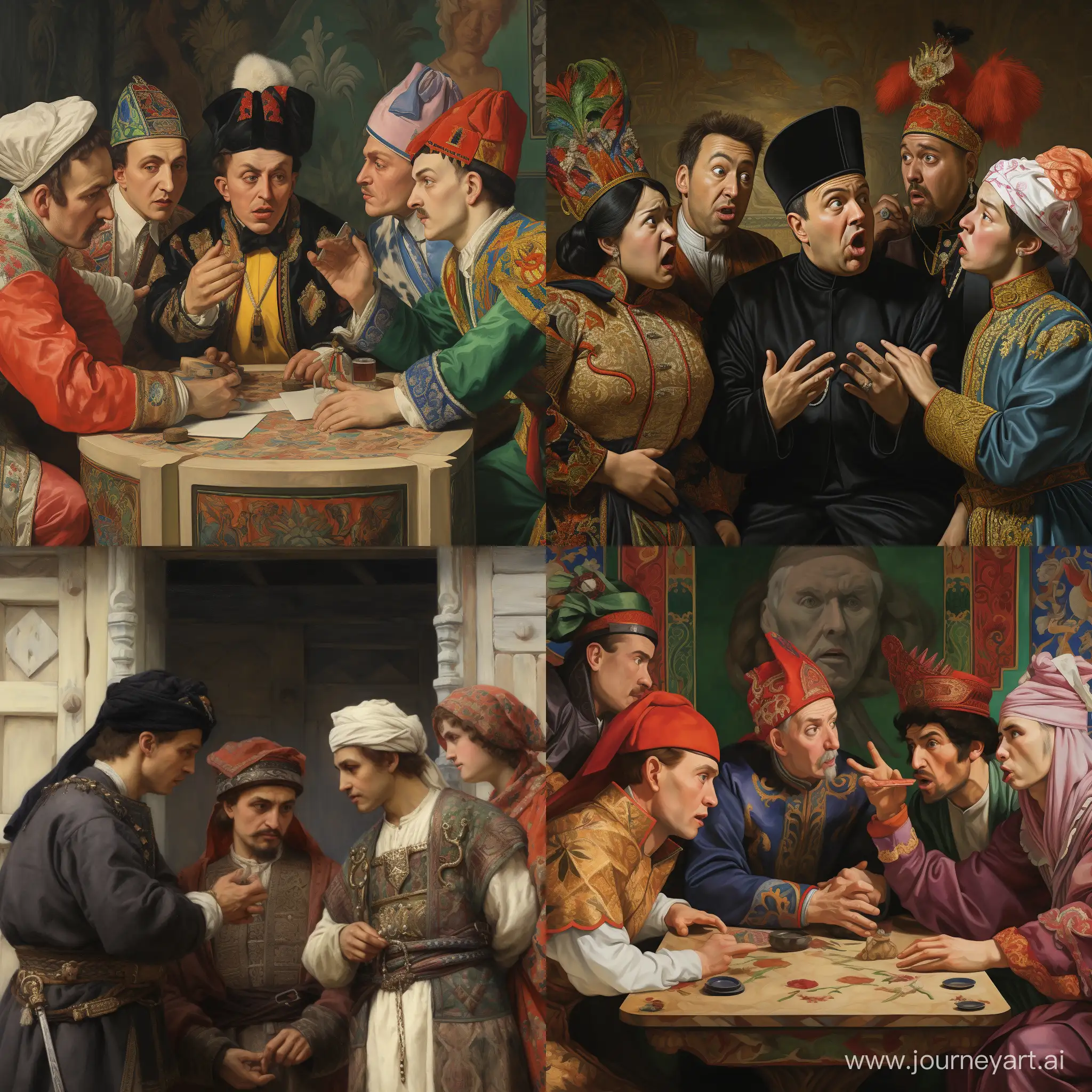 Multicultural-Debate-Polish-Turkish-Belarusian-and-Kazakh-Individuals-Engaged-in-Intense-Argument