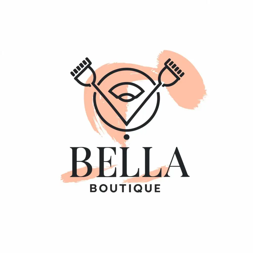 a logo design,with the text "Bella Boutique", main symbol:beauty salon boutique,complex,clear background