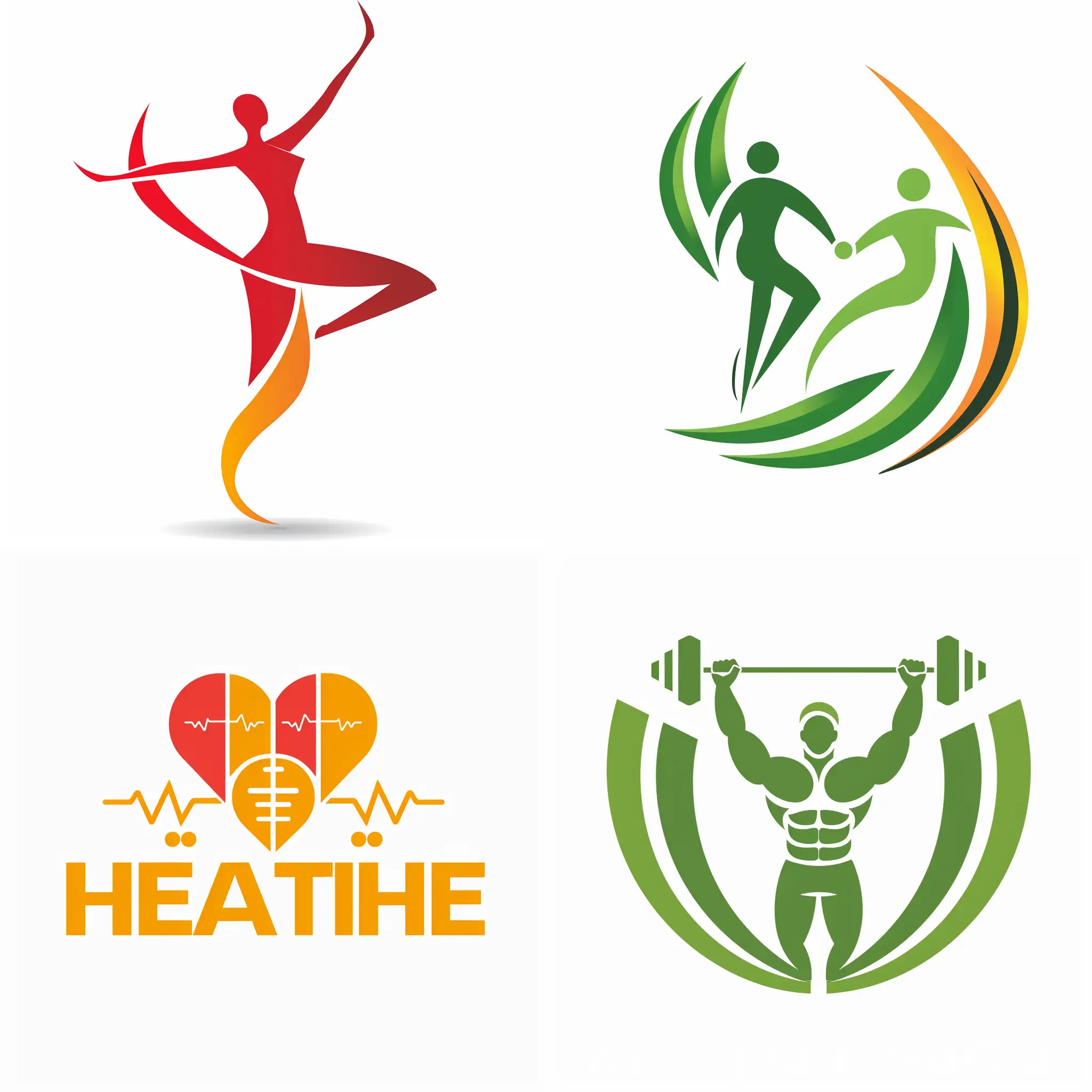 image of health and fitness logo
