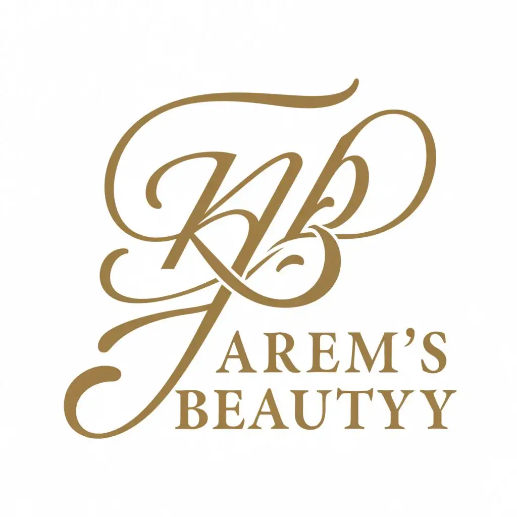 a logo design,with the text "karem's beauty", main symbol:KB,Moderate,clear background
