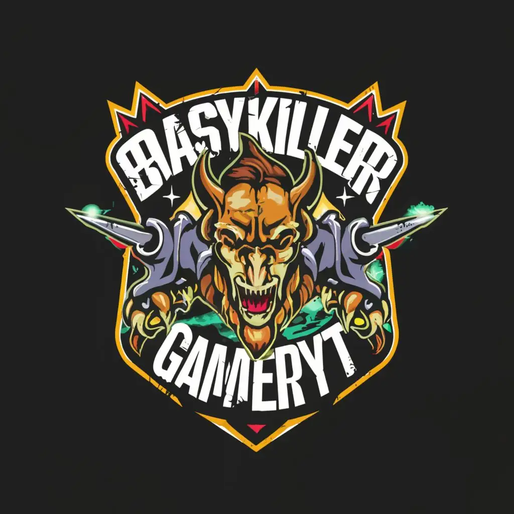 logo, Gaming, with the text "BeasyKiller_GamerYt", typography