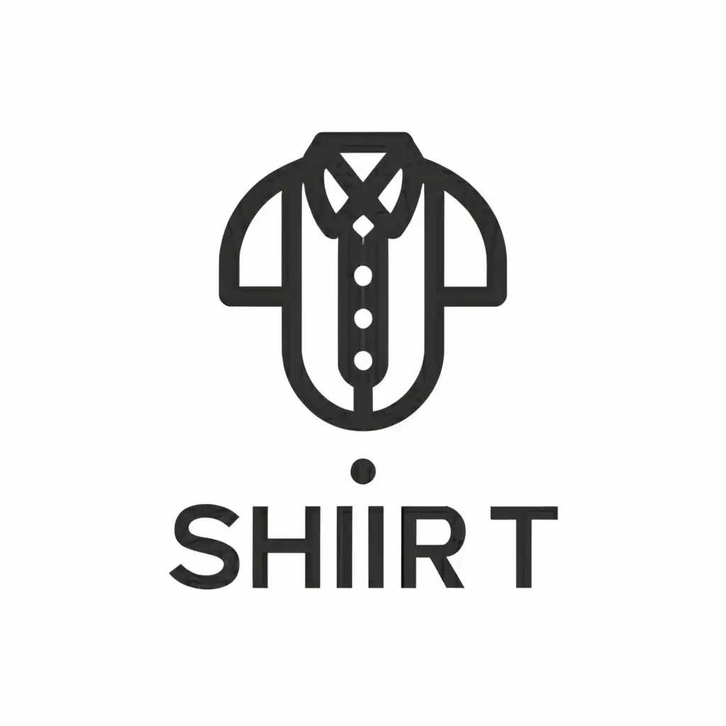 LOGO-Design-For-Shirt-Simple-and-Elegant-Shirt-Symbol-on-Clear-Background