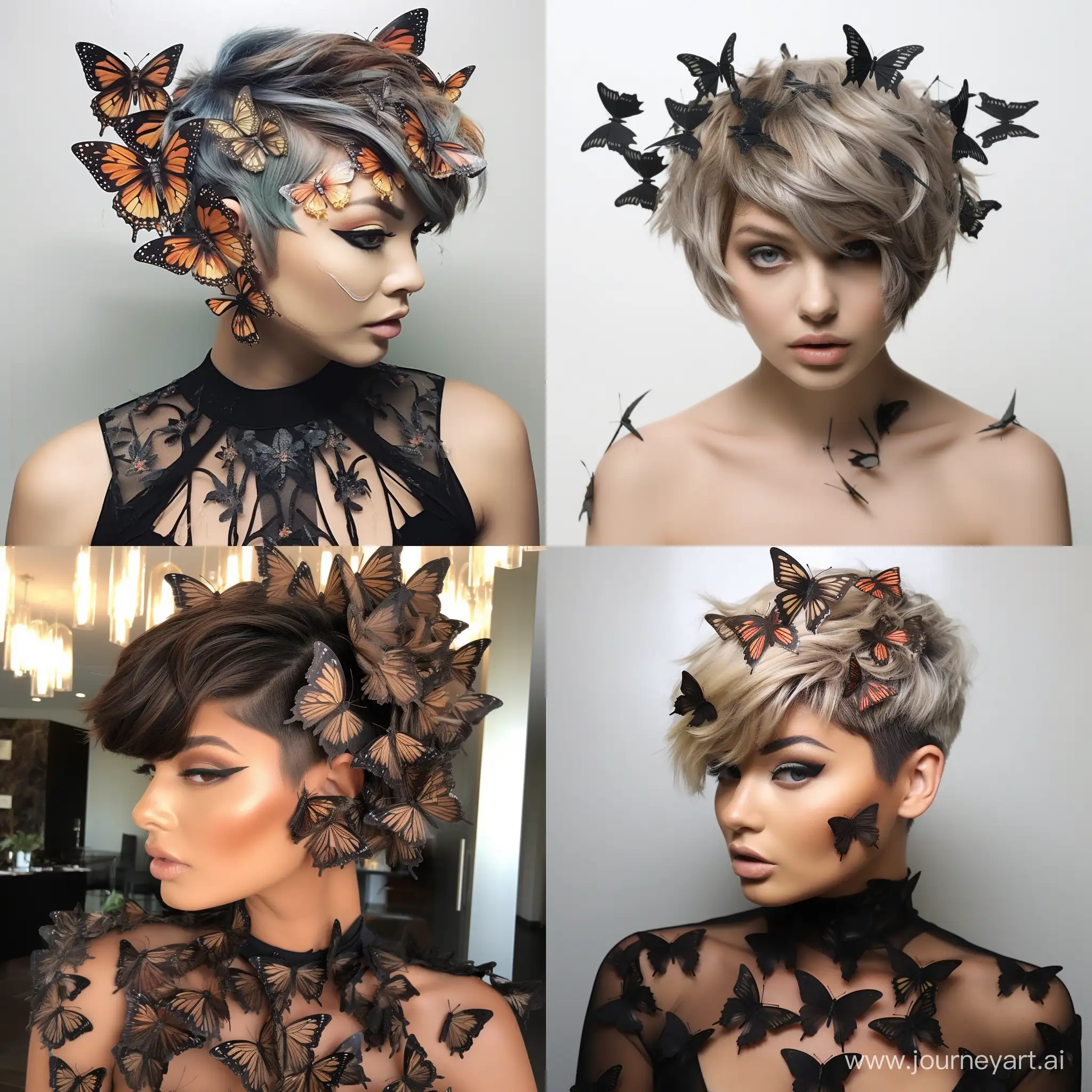 Chic-Butterfly-Haircut-for-Short-Hair-2024