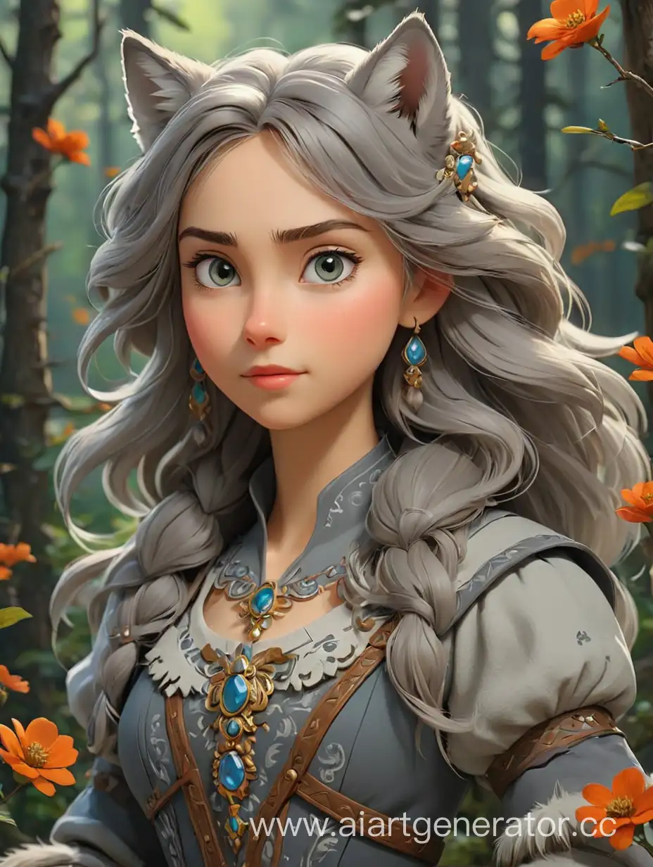 Vasilisa in Animated Ivan Tsarevich and Gray Wolf Adventure | AI Art ...