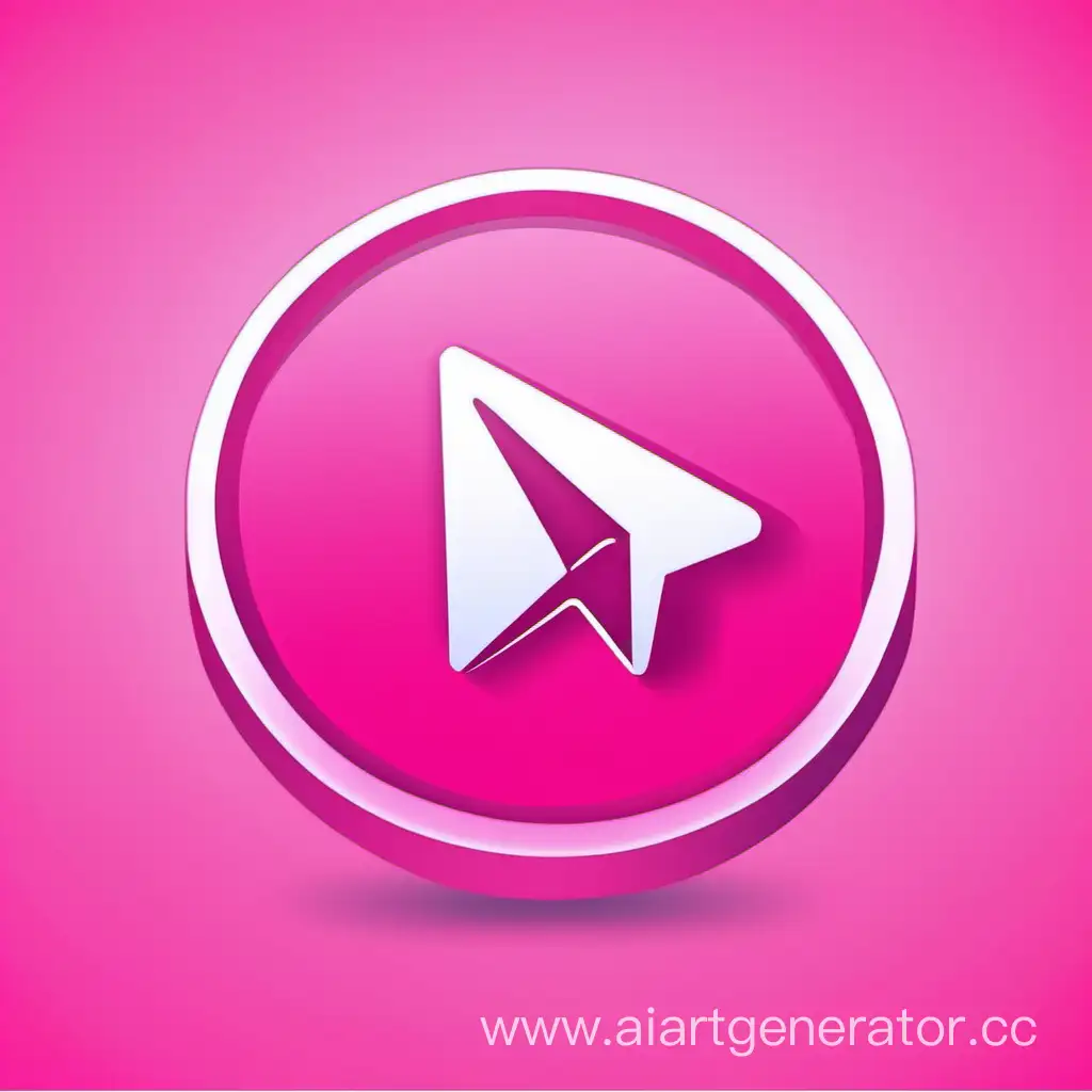 розовая иконка телеграмм канала
