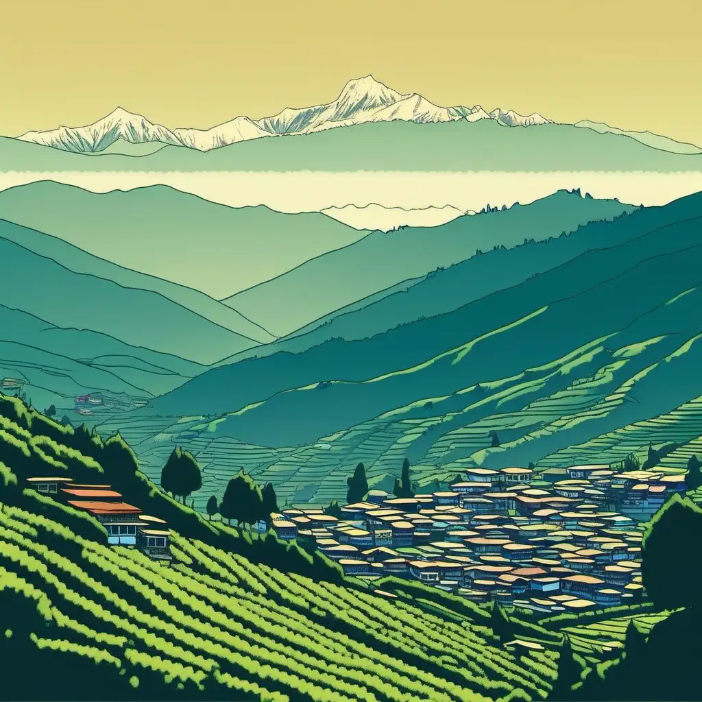 Majestic Darjeeling Landscape Serene Beauty of the Himalayan Foothills