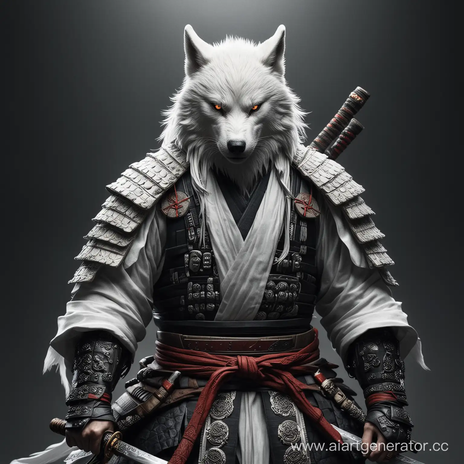 Majestic-White-Wolf-Samurai-in-Tranquil-Snowy-Wilderness