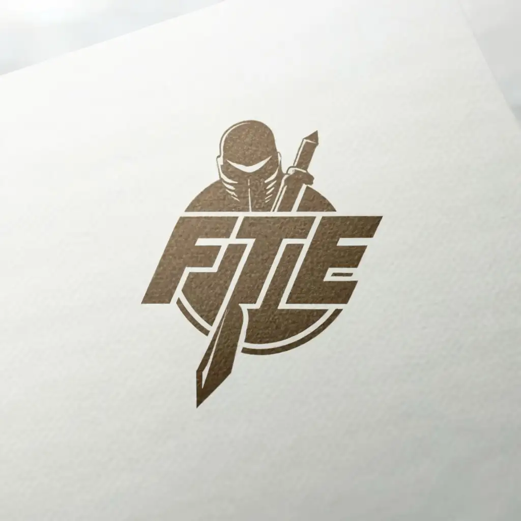 a logo design,with the text 'Front Toward Enemy', main symbol:FTE,Minimalistic,clear background