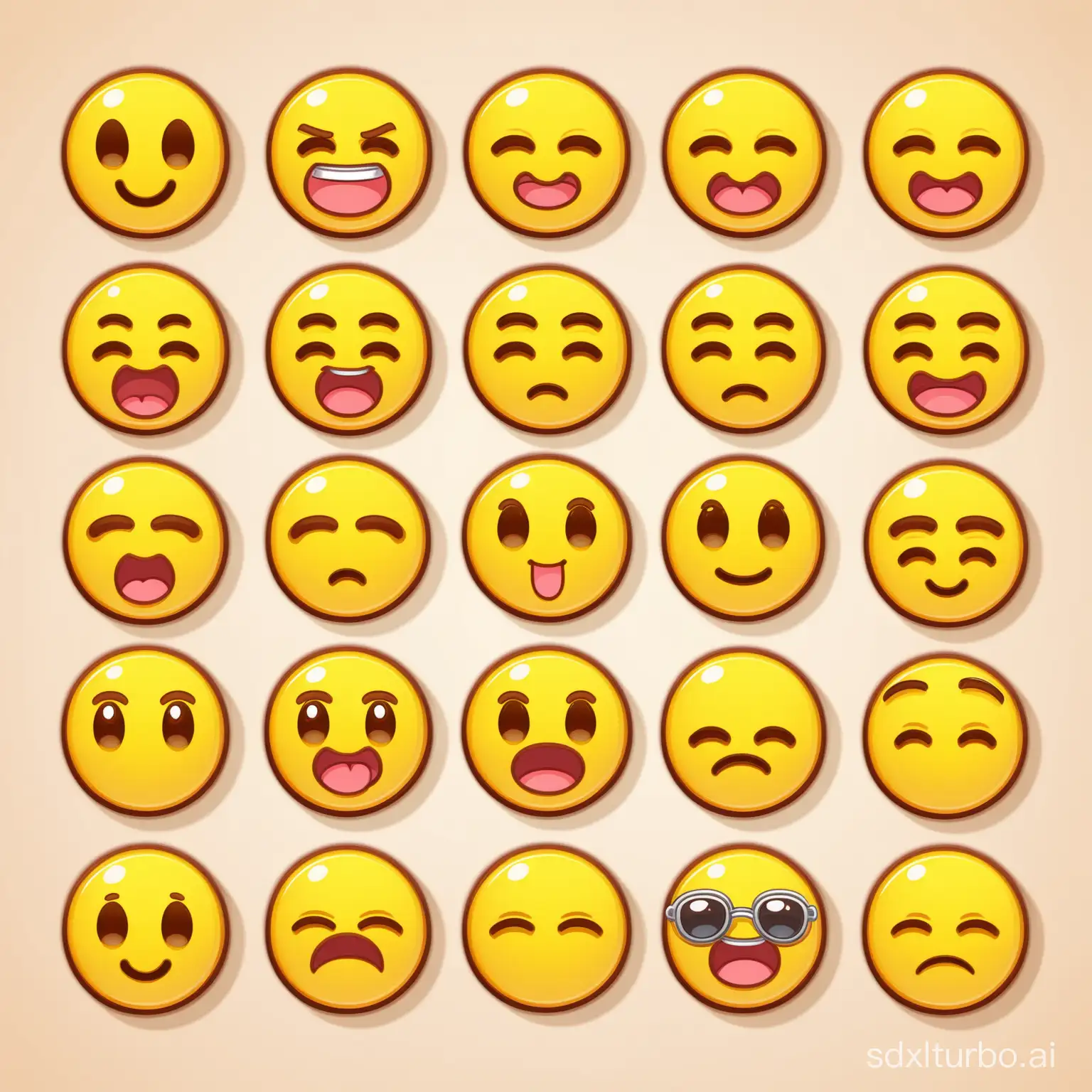 Diverse-Collection-of-Expressive-Emoticons-in-Vibrant-Colors