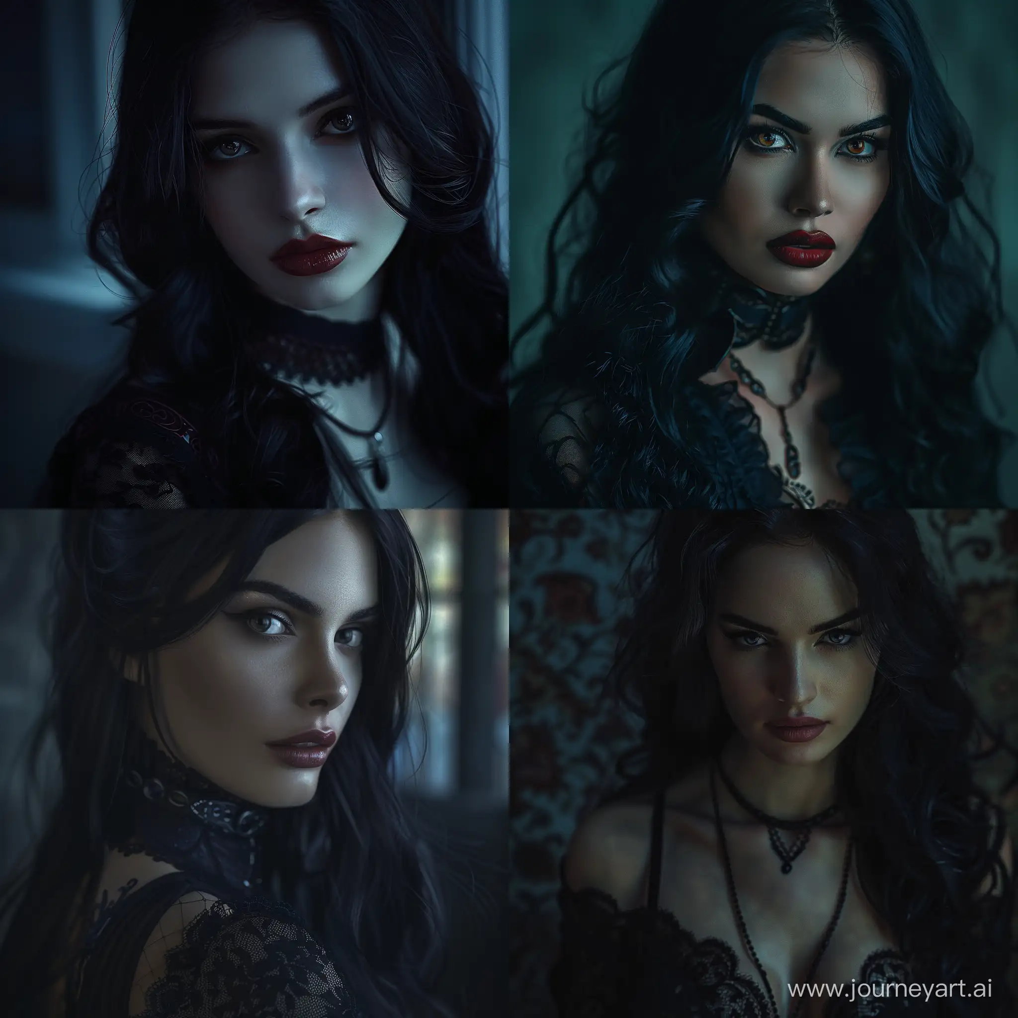 DarkHaired-Mistress-of-the-Night-Gothic-Vampire-CloseUp-Portrait