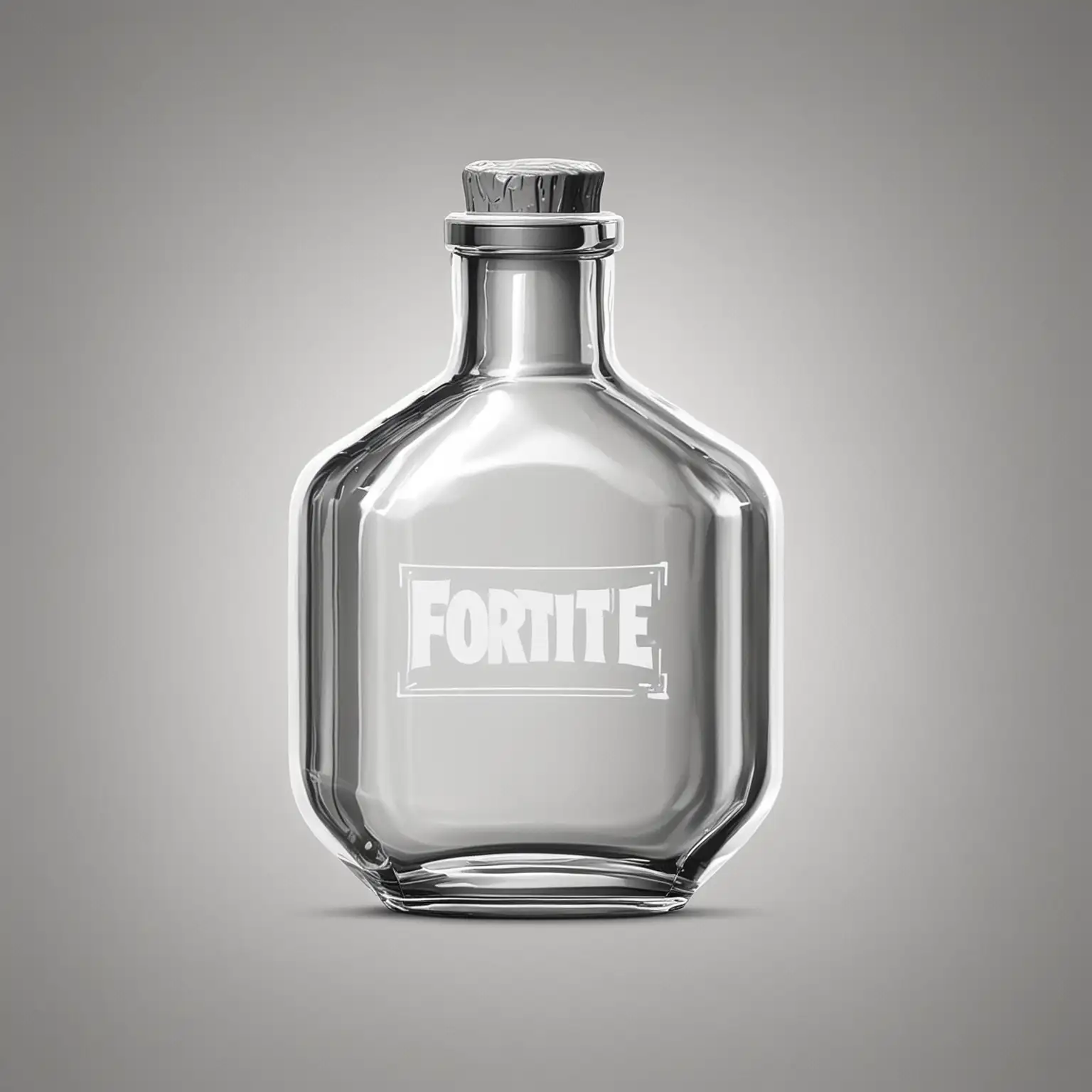 white coloring page fortnite potion, short, wide bottle