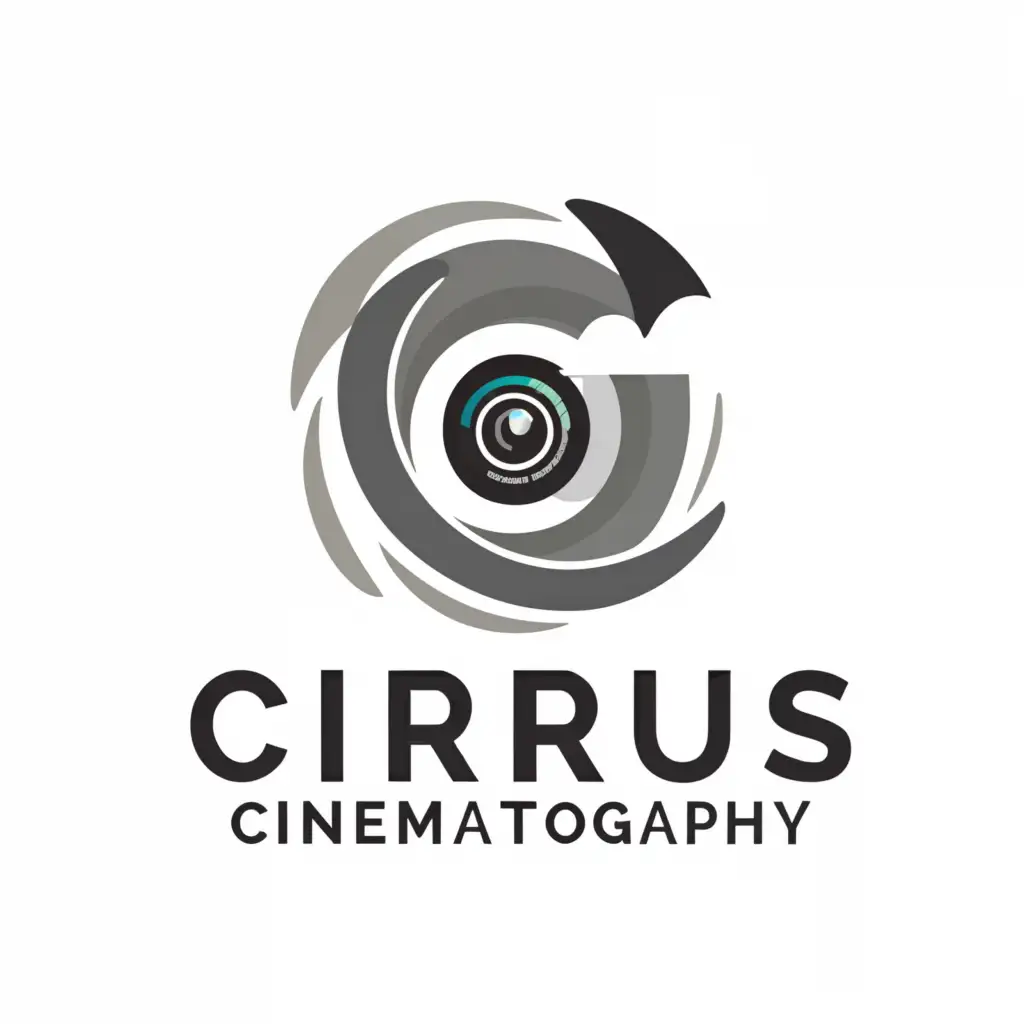 a logo design,with the text "Cirrus Cinematography", main symbol:Cirrus Cinematography,Moderate,clear background