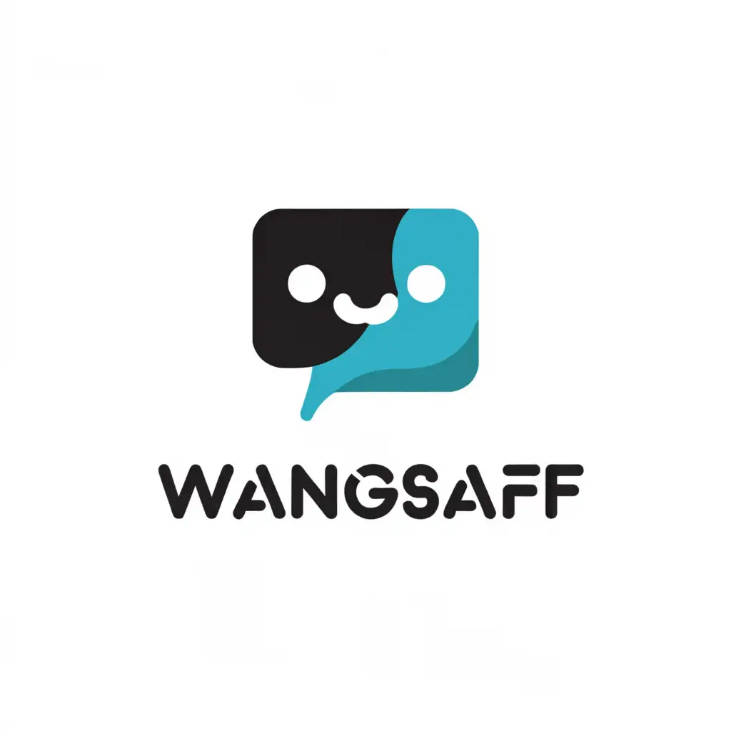 LOGO-Design-For-Wangsaff-Chatthemed-Logo-with-a-Moderate-and-Clear-Background