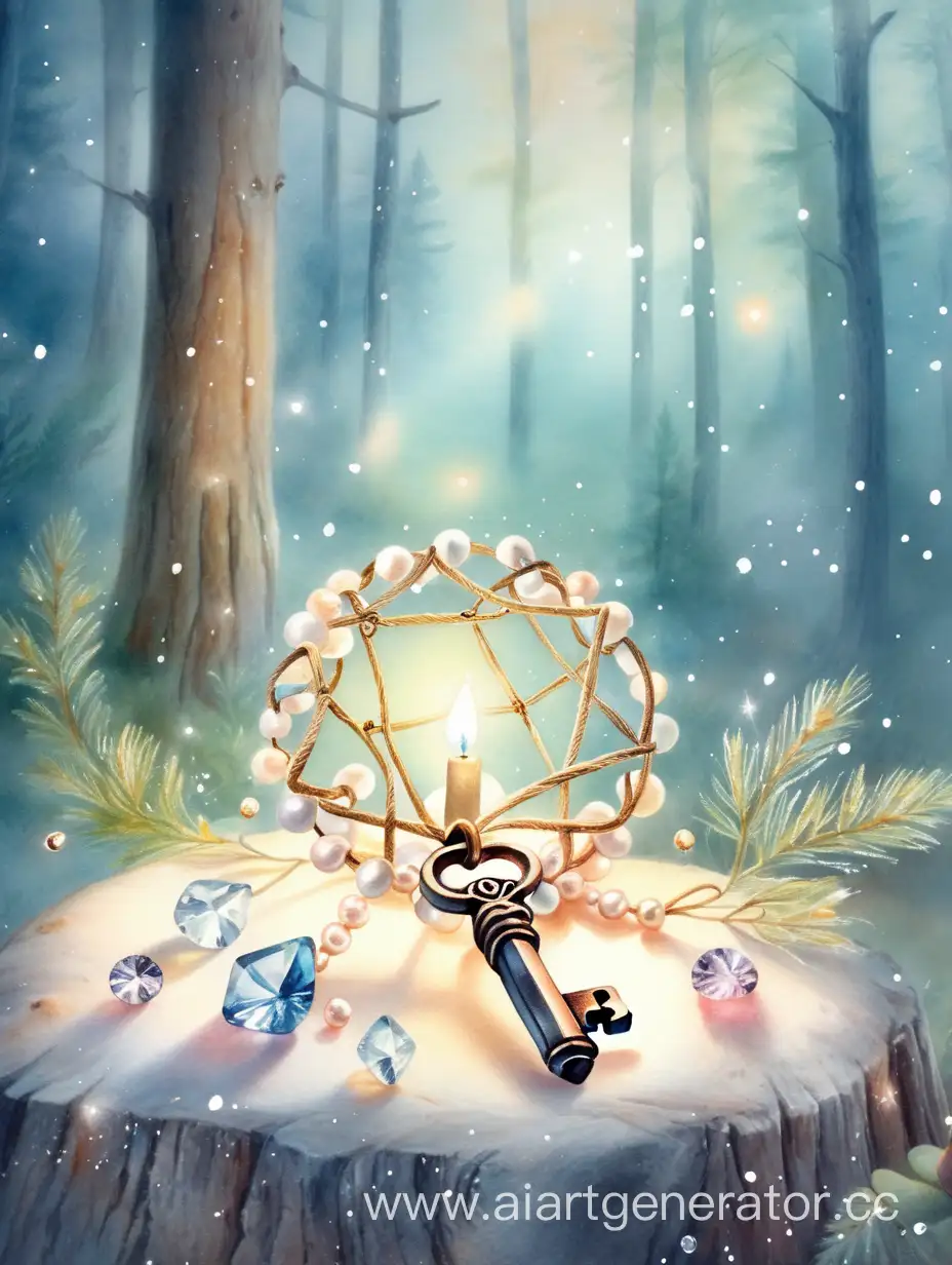 Enchanted-Forest-with-Sparkling-Pearls-and-Crystals-Soft-Watercolor-HD-Art