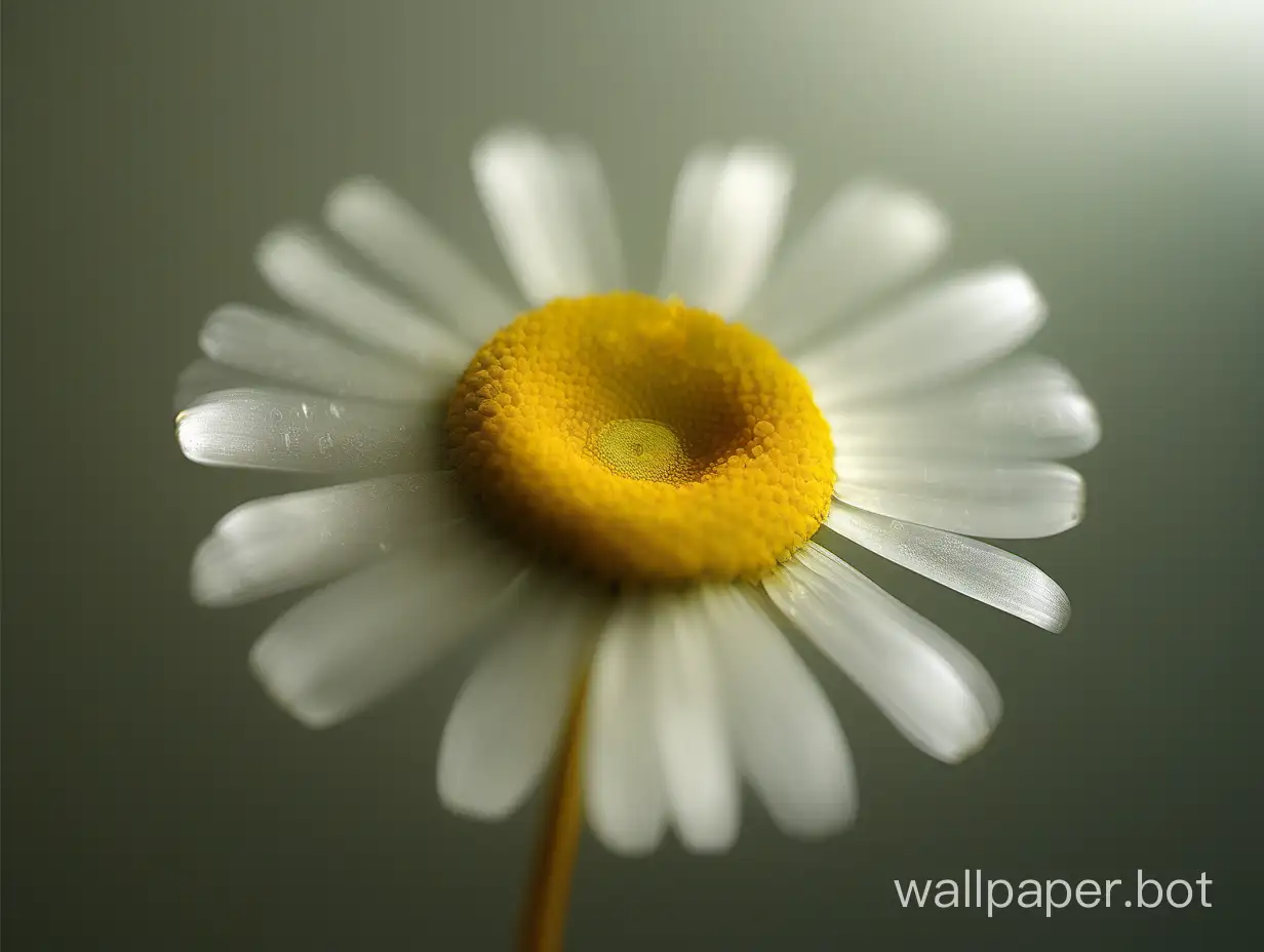 the background is transparent golden, only in the center of the entire area 
 transparent camomile