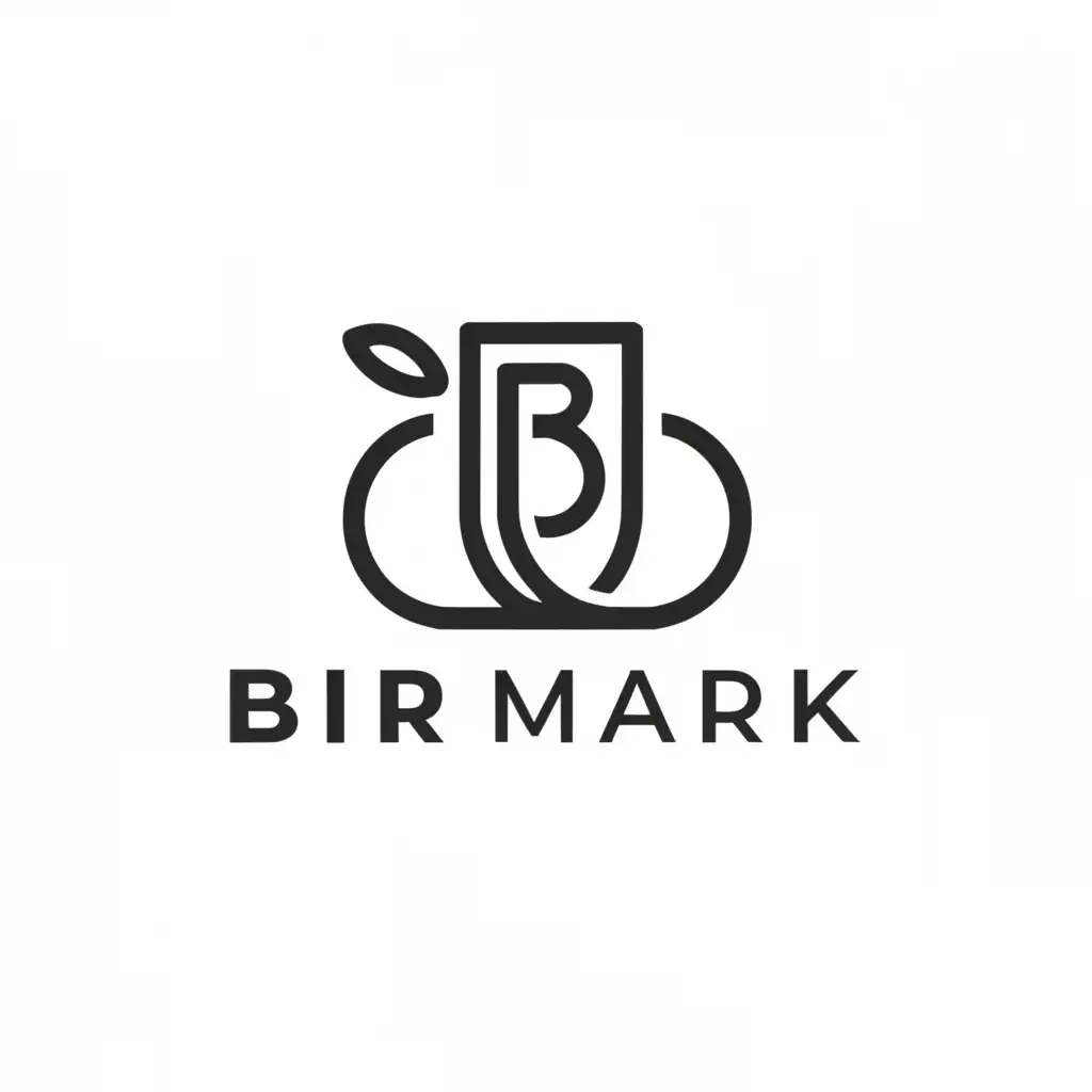 a logo design,with the text "Bir Mark", main symbol:Drinks,Moderate,be used in Retail industry,clear background