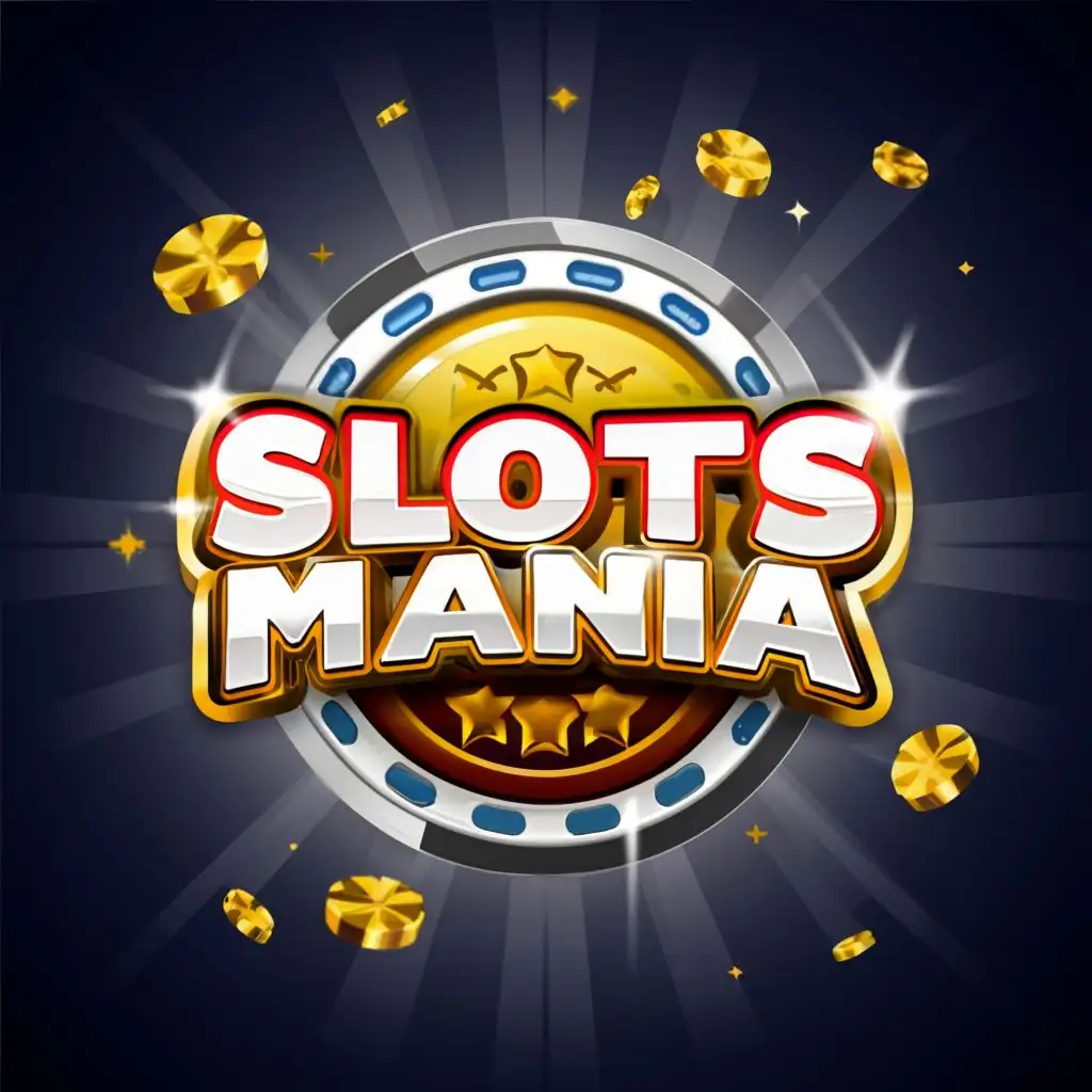 a logo design,with the text "Slots Mania", main symbol:Casino, Money, star,Moderate,be used in Finance industry,clear background