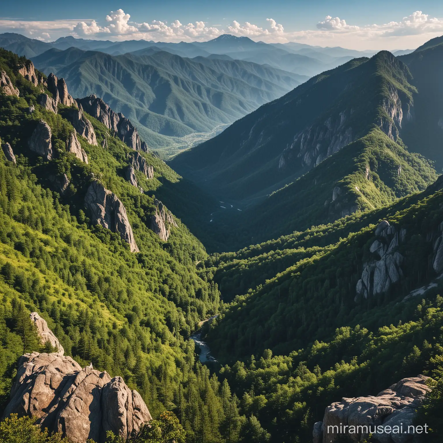 Breathtaking Mountain Landscape at Sunset