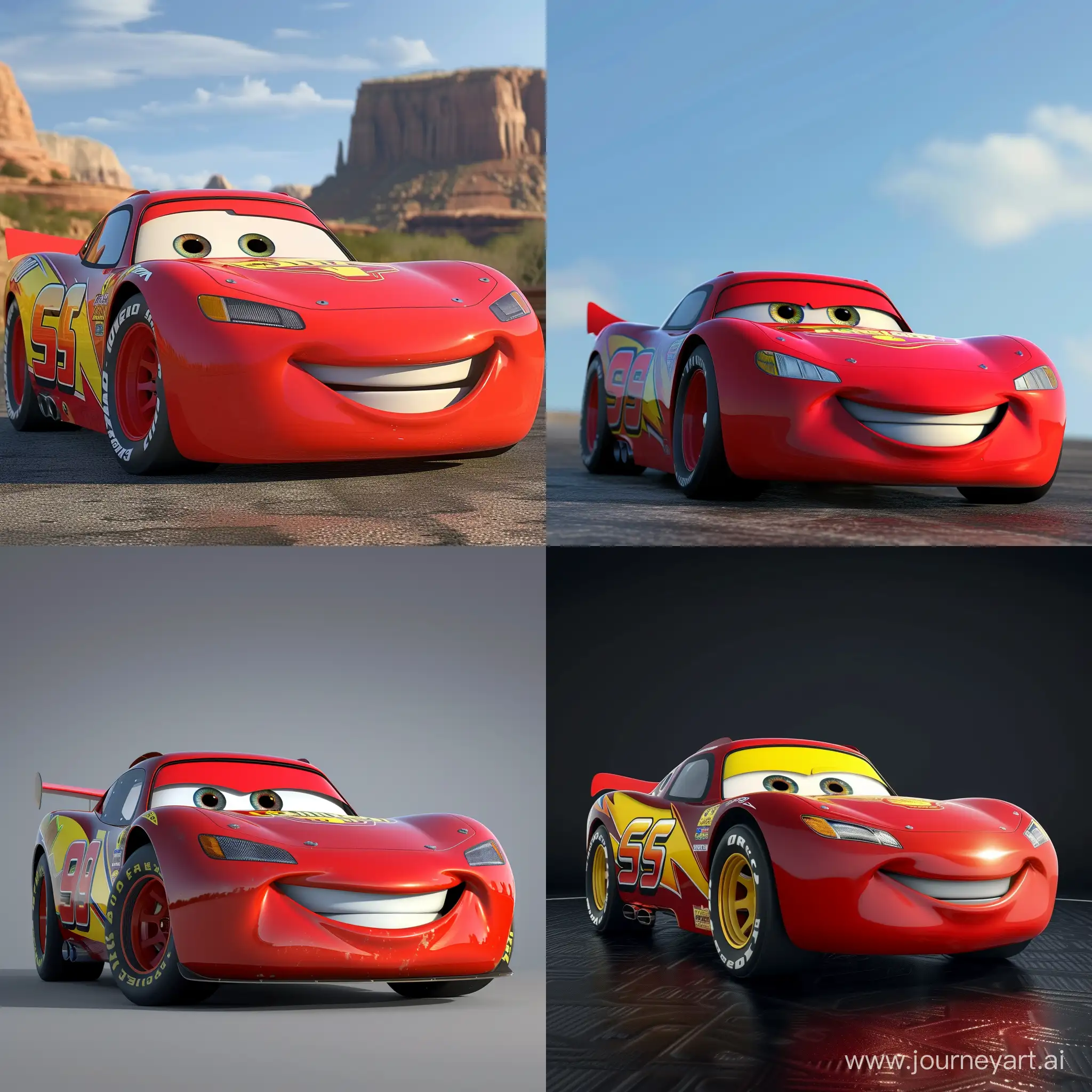 Ferrari-Lightning-McQueen-Inspired-Art-Vibrant-V6-Masterpiece
