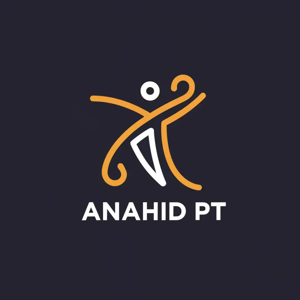 a logo design,with the text "Anahid PT", main symbol:physical therapy,Moderate,be used in Sports Fitness industry,clear background