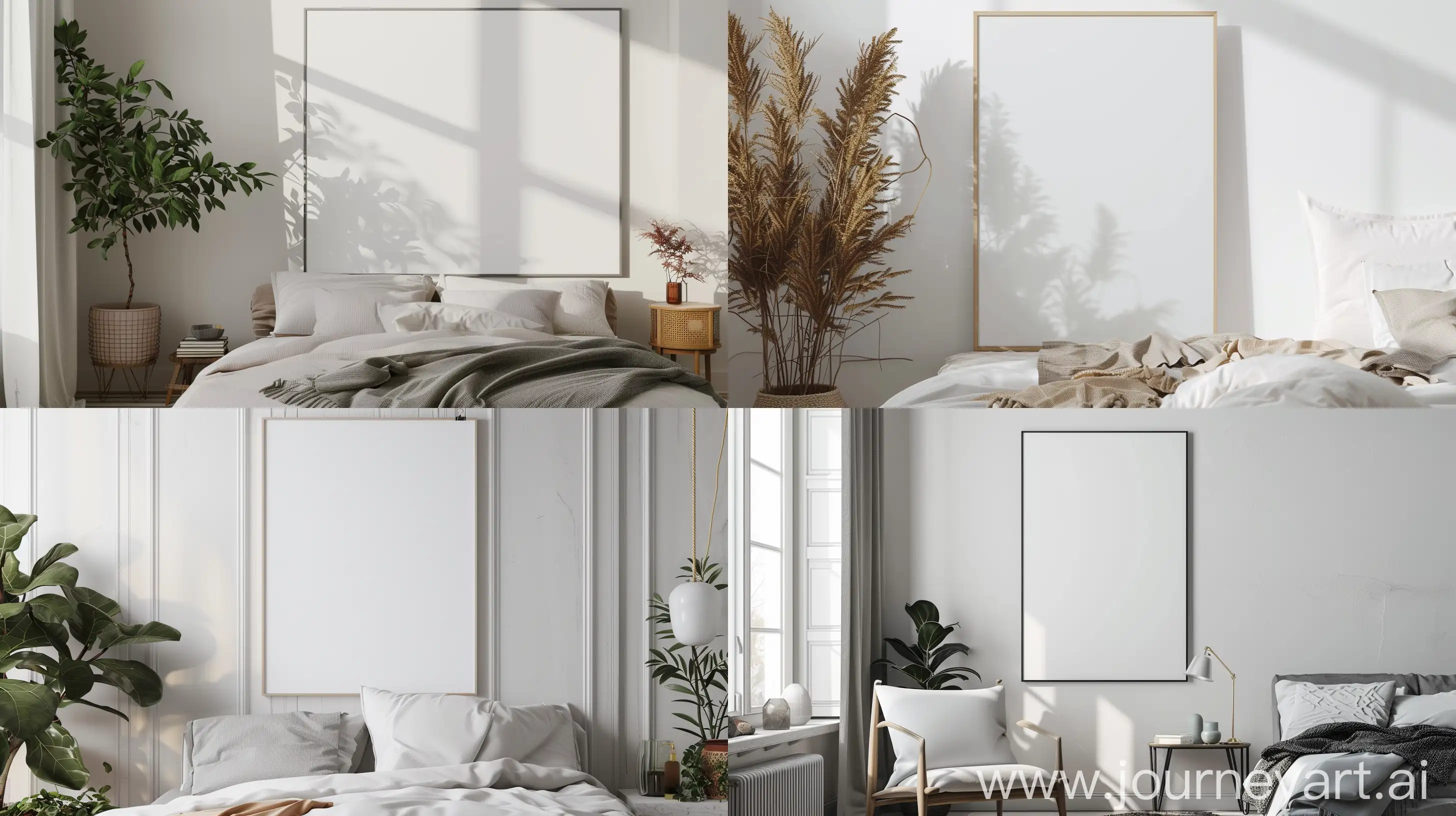 Minimalist-Blank-Wall-Poster-Mockup-in-Bedroom
