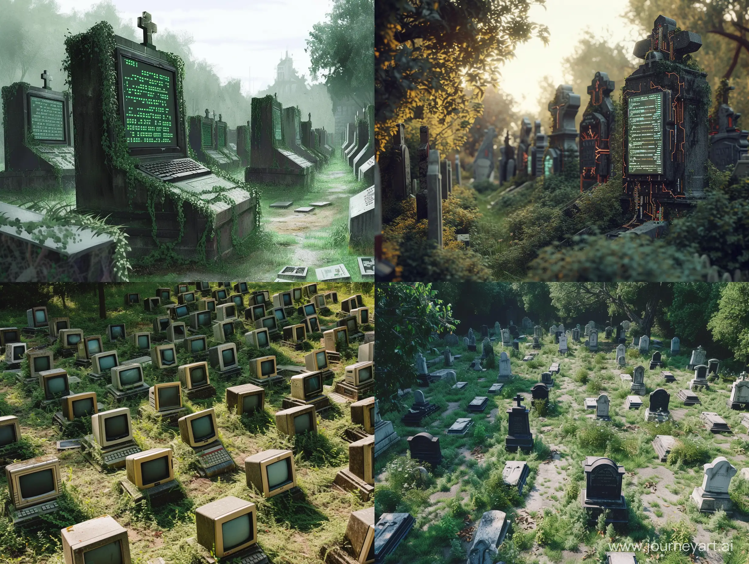 the cemetery of programmers, very realistic