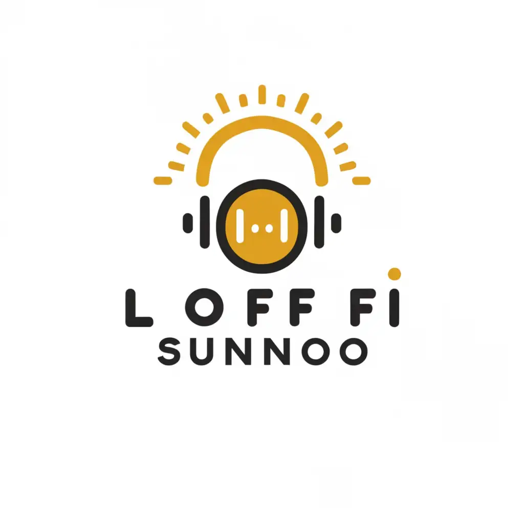 a logo design,with the text "Lo-Fi Sunoo", main symbol:Lo-Fi Sunoo 🎶,Moderate,be used in Entertainment industry,clear background