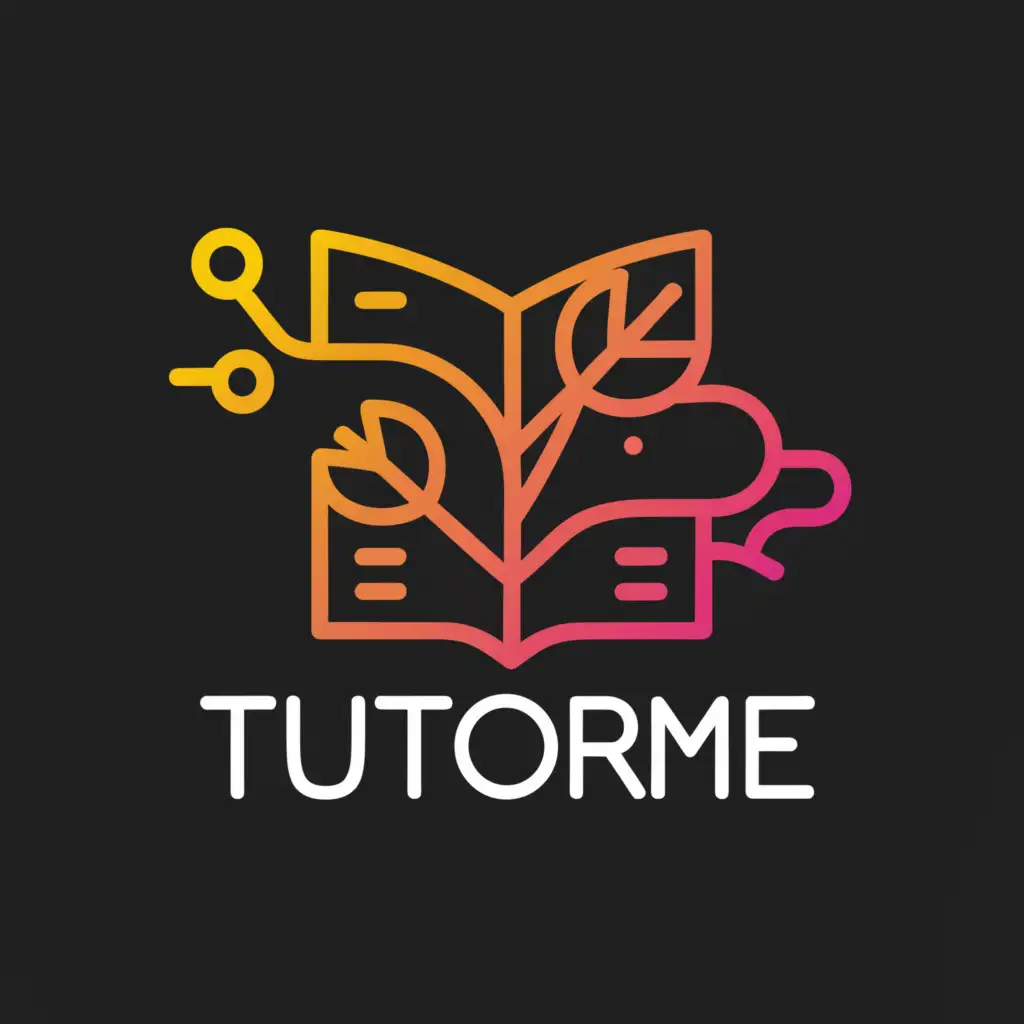 a logo design,with the text "TutorMe", main symbol:books and pencils,Moderate,be used in Education industry,clear background