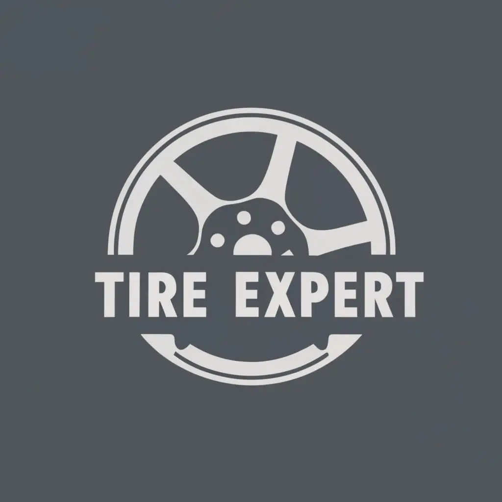 logo, RIM TIRE, with the text "TIRE EXPERT", typography, be used in Retail industry