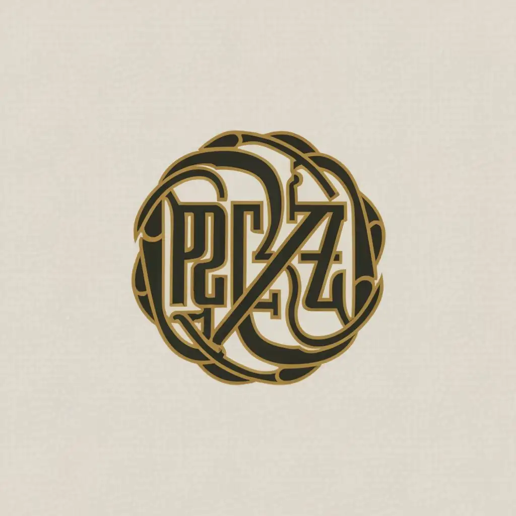 a logo design,with the text "Peyze", main symbol:circle with letter,complex,clear background