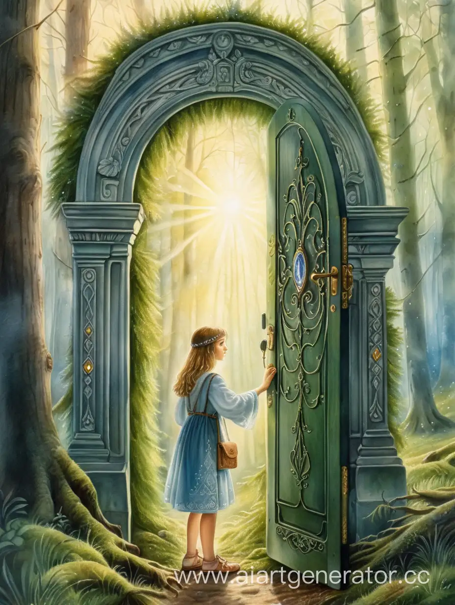 Enchanting-Forest-Doors-Slavic-Girl-at-Sunset