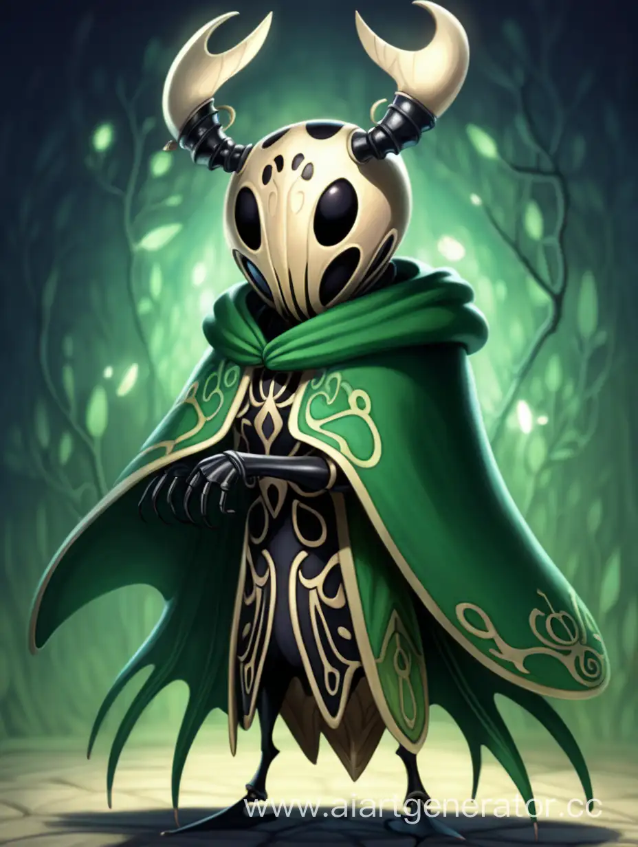 Hollow-Knight-Beetle-in-Green-Cloak-Insectthemed-Game-Character-Art