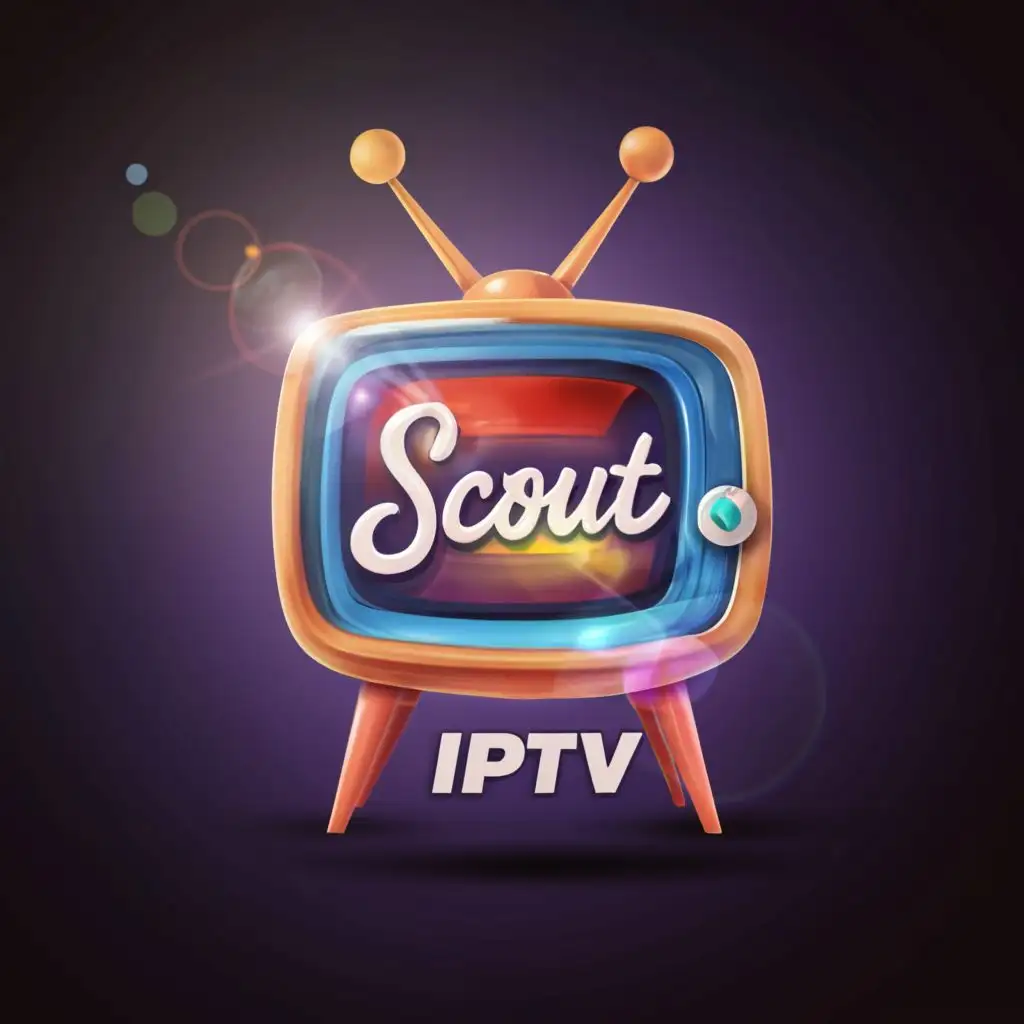 logo, Tv, letter design, calligraphy, typography, 3d, with the text "Scout IPTV", typography