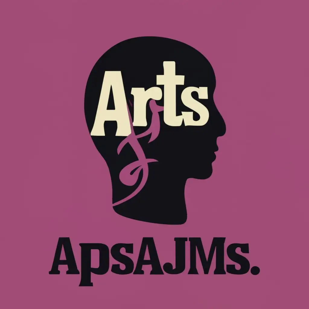 LOGO-Design-For-APSAJMS-Creative-Silhouette-Depicting-Misery-and-Arts
