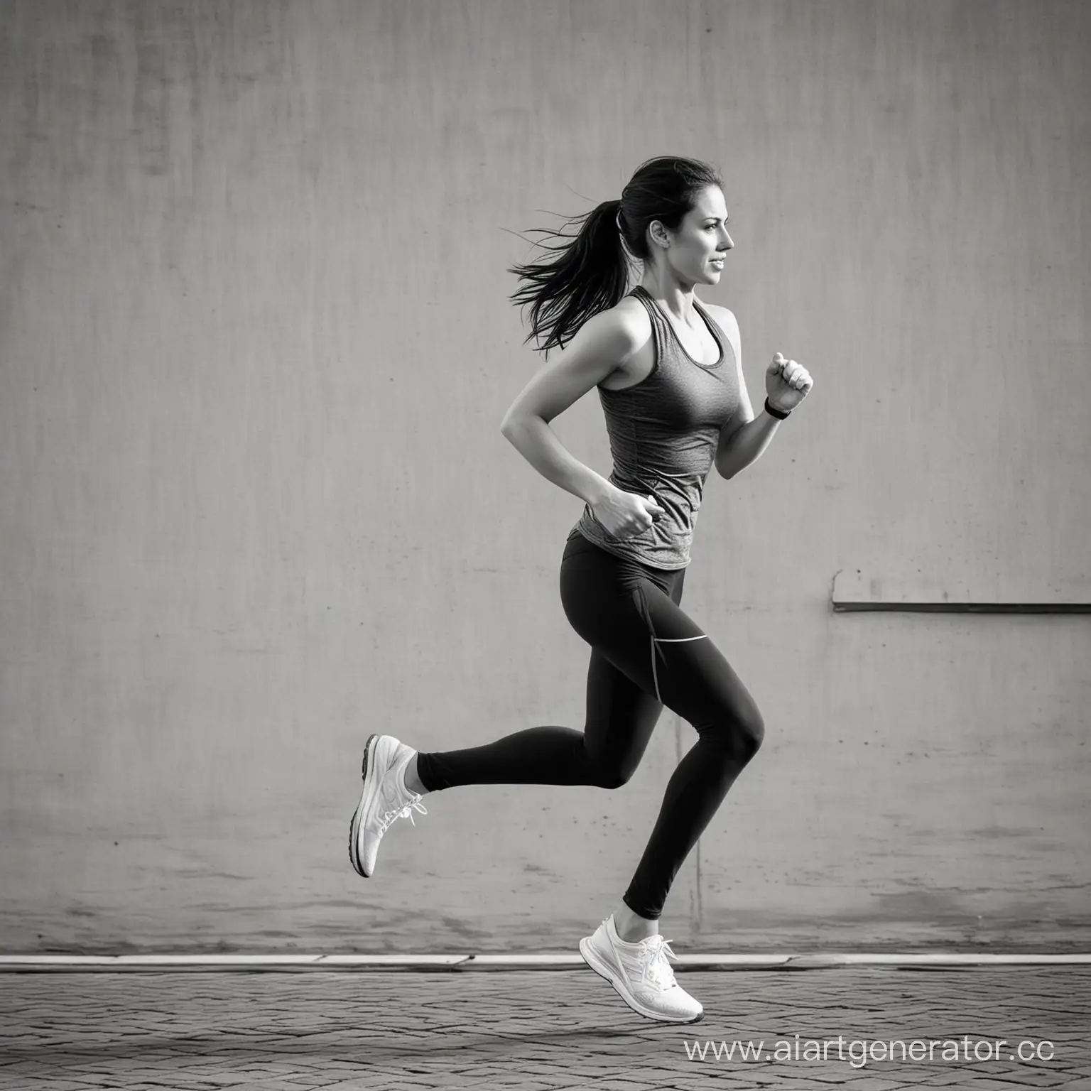 Running woman
