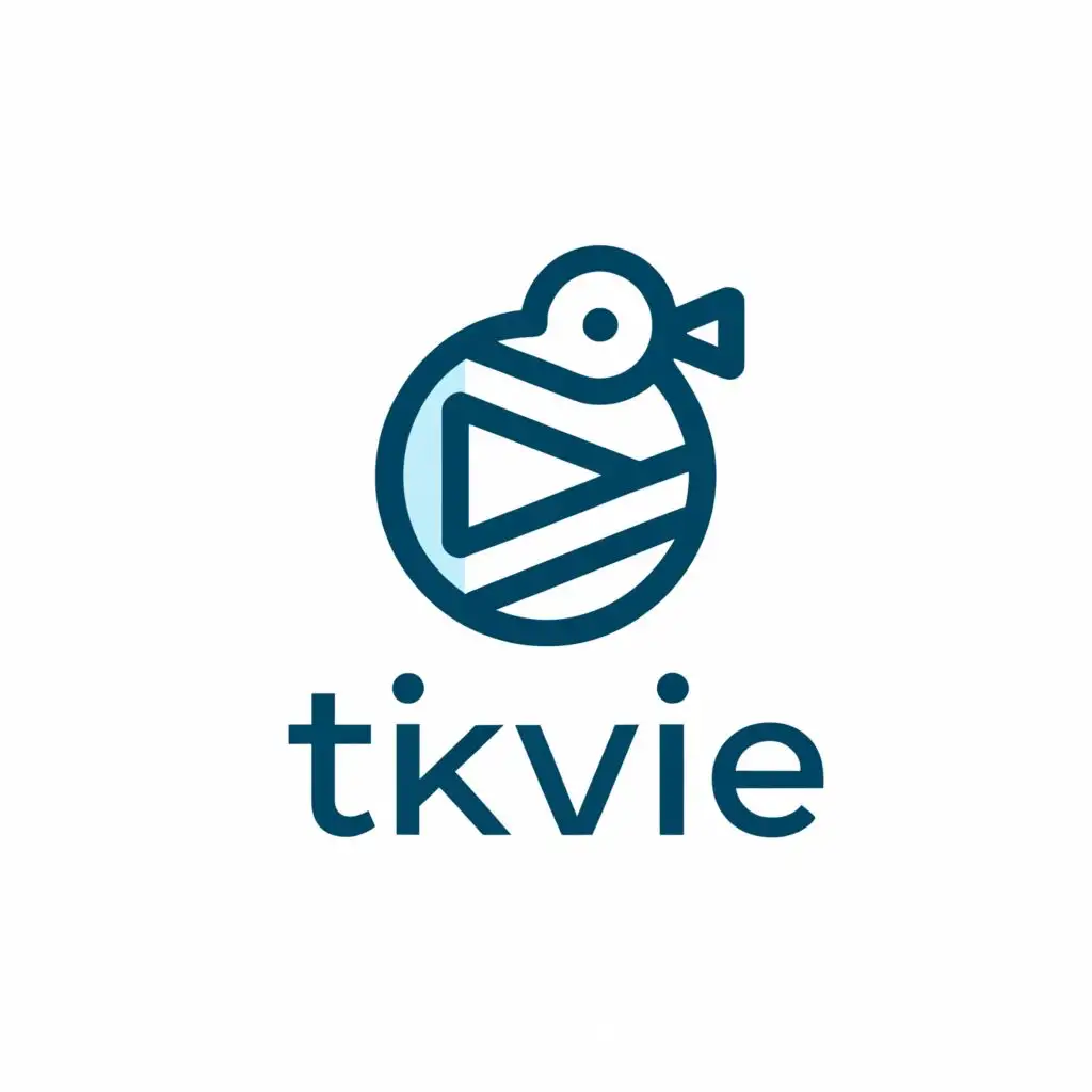 a logo design,with the text "TikVie", main symbol:movie,Moderate,be used in Entertainment industry,clear background