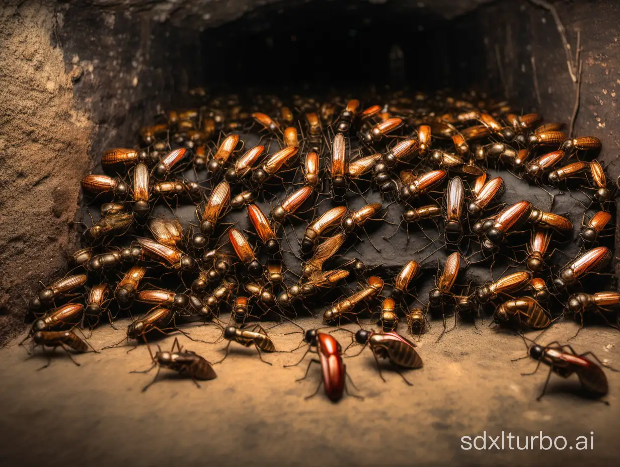 Cellar-Infested-with-Insects-and-Vermin-Detailed-Photo-in-8K-Resolution