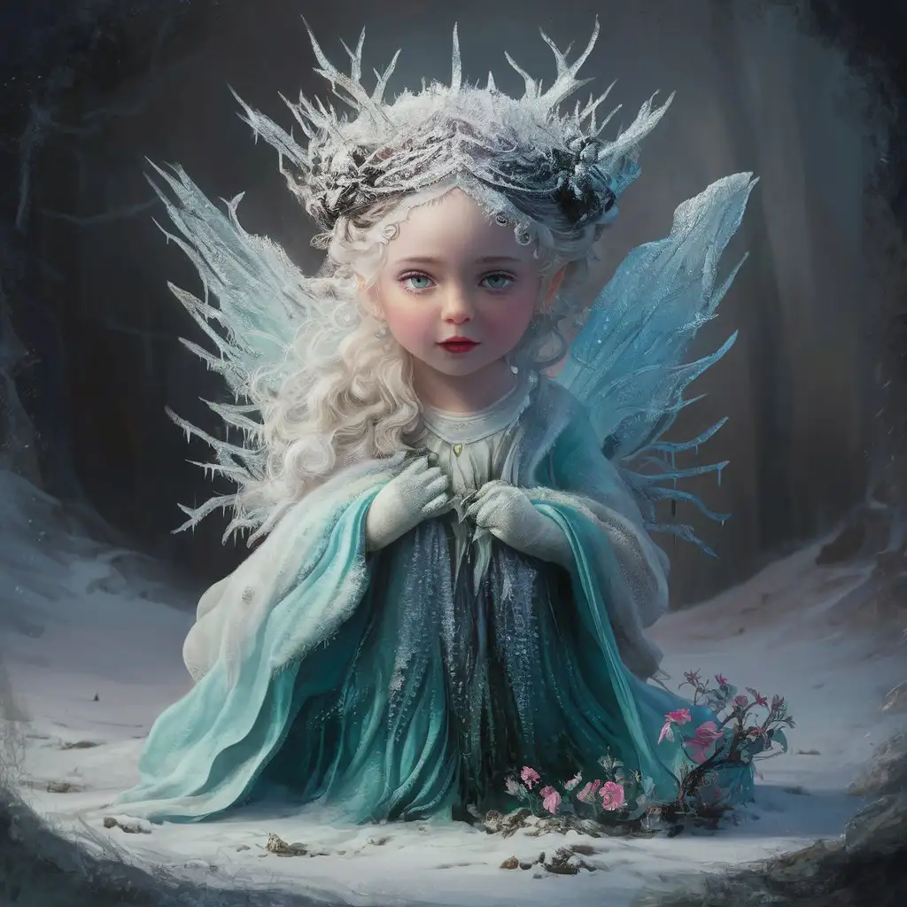 The young fairy-like goddess of winter hates the cold