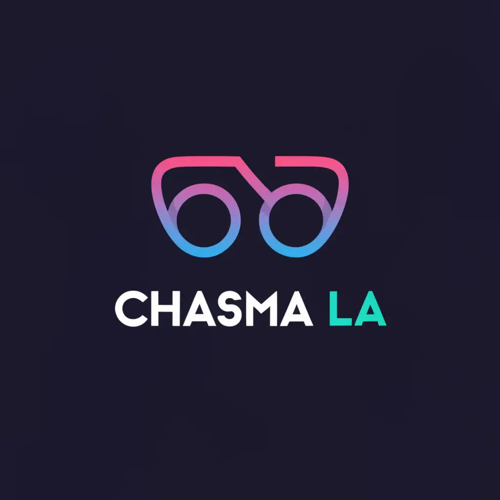 a logo design,with the text "chasma laa", main symbol:glasses,Moderate,be used in Technology industry,clear background