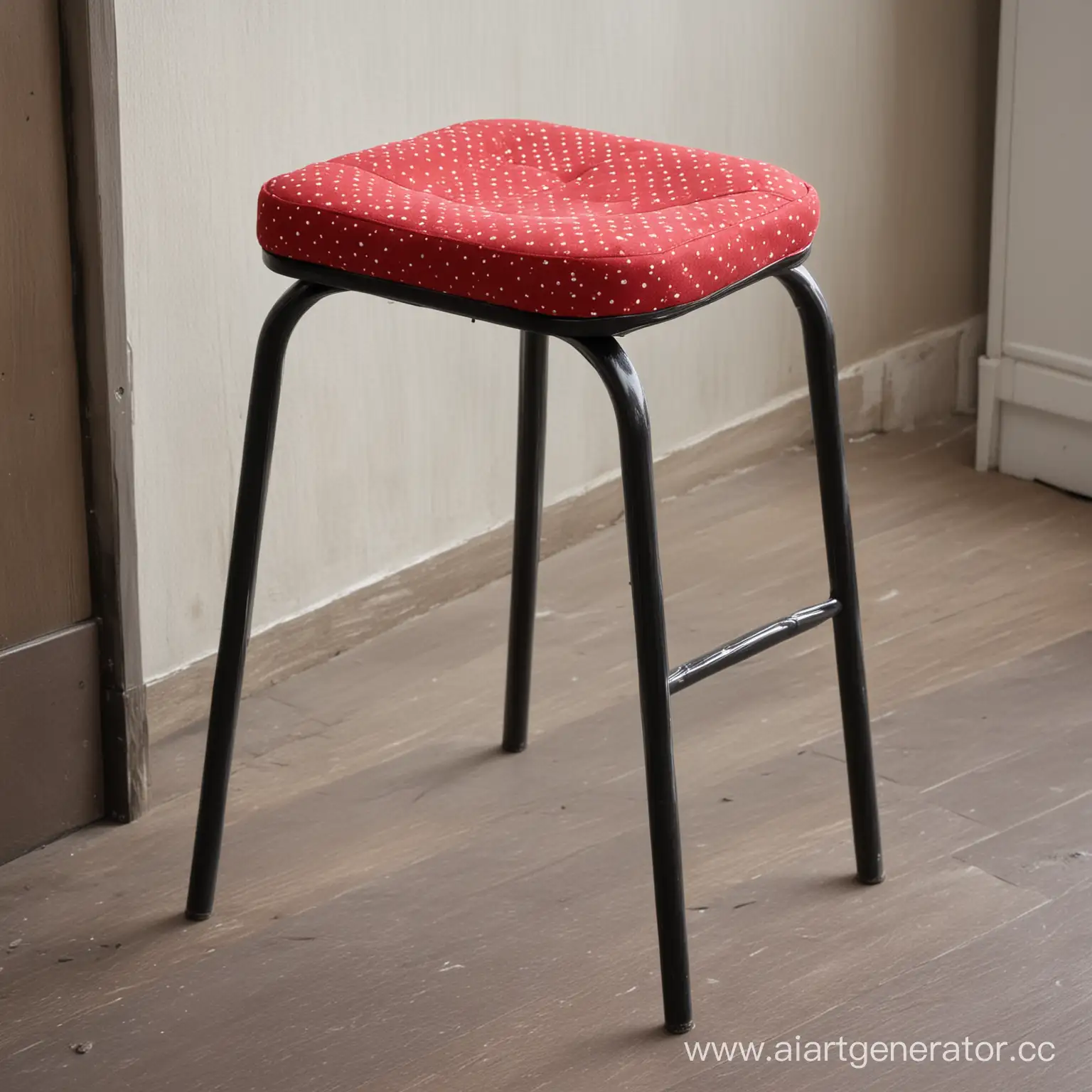 Rustic-Wooden-Stool-Inside-Antique-Carriage