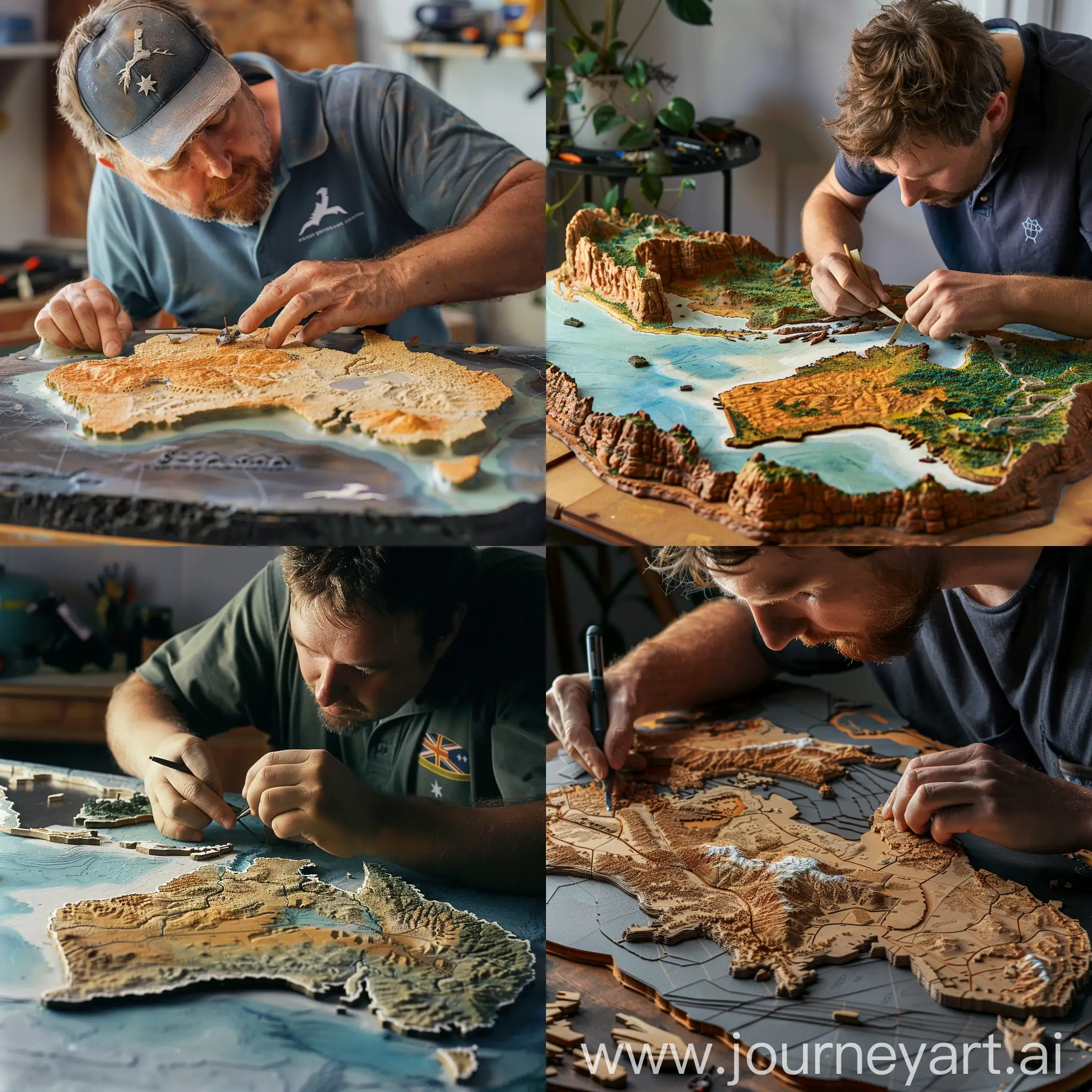 Man-Crafting-Small-Australia-Model