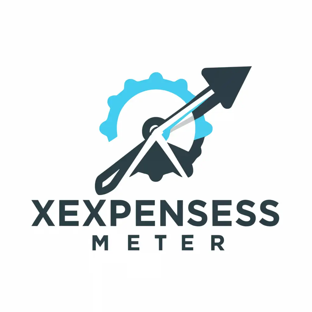 LOGO-Design-For-Expenses-Meter-Sleek-Text-with-Expense-Tracker-Icon-on-Clear-Background