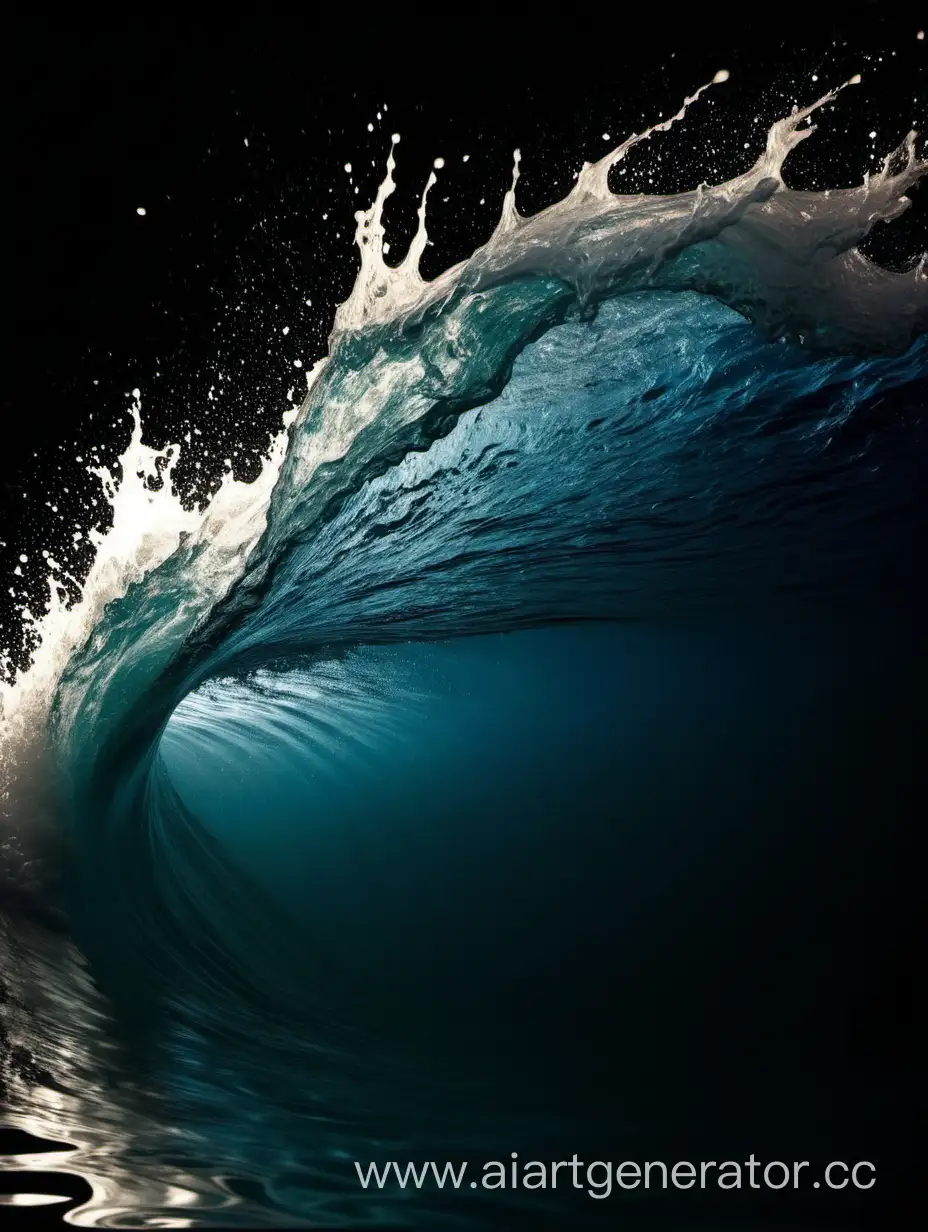 Mesmerizing-Nighttime-Water-Ripples-Illuminated-Waves-in-the-Dark-Pool