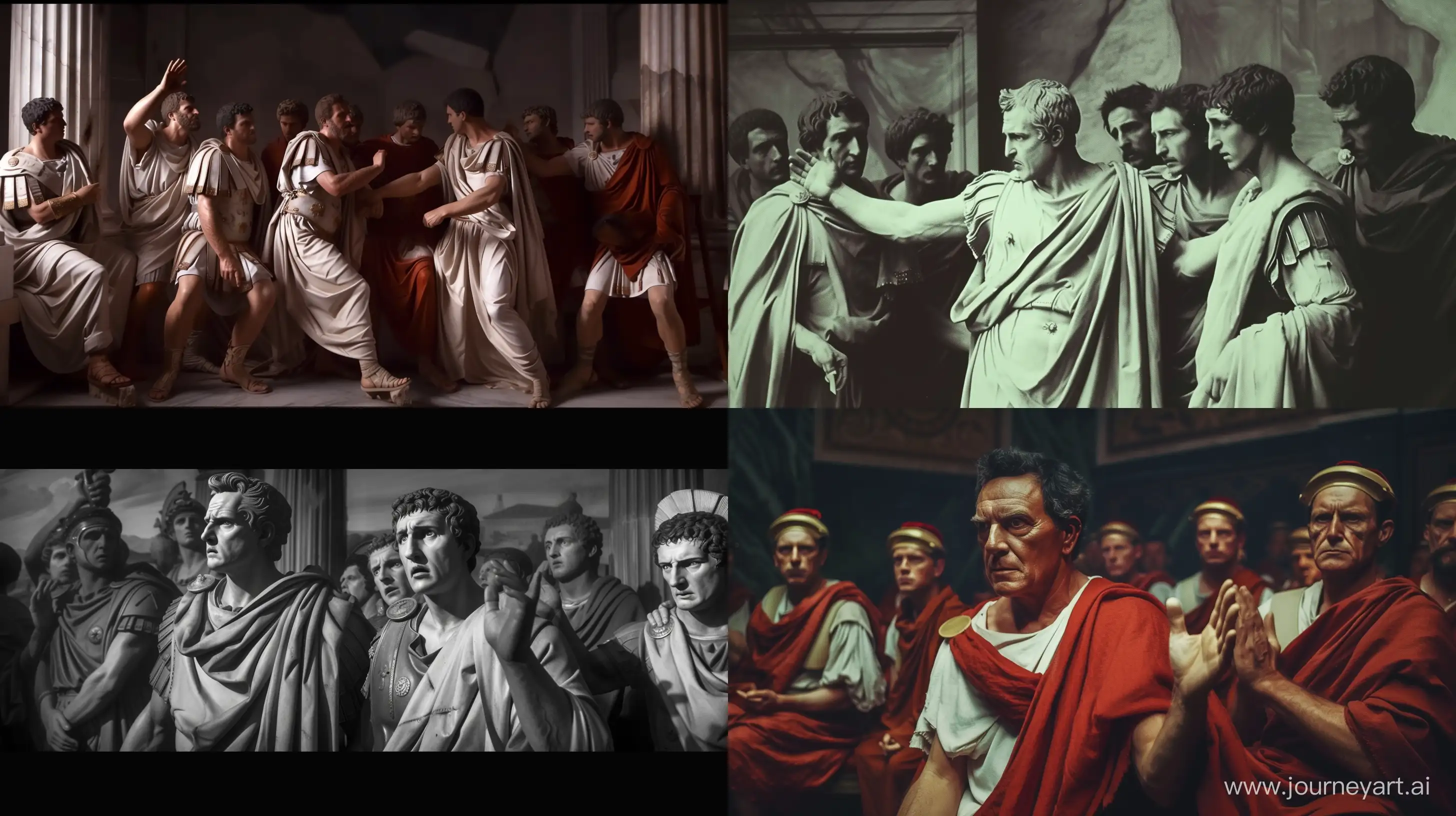 Assassination of Julius Caesar --ar 16:9