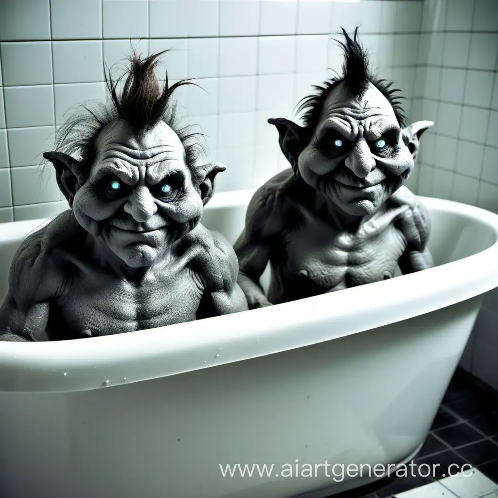 Two-Ugly-Trolls-Frolicking-in-a-Bathtub